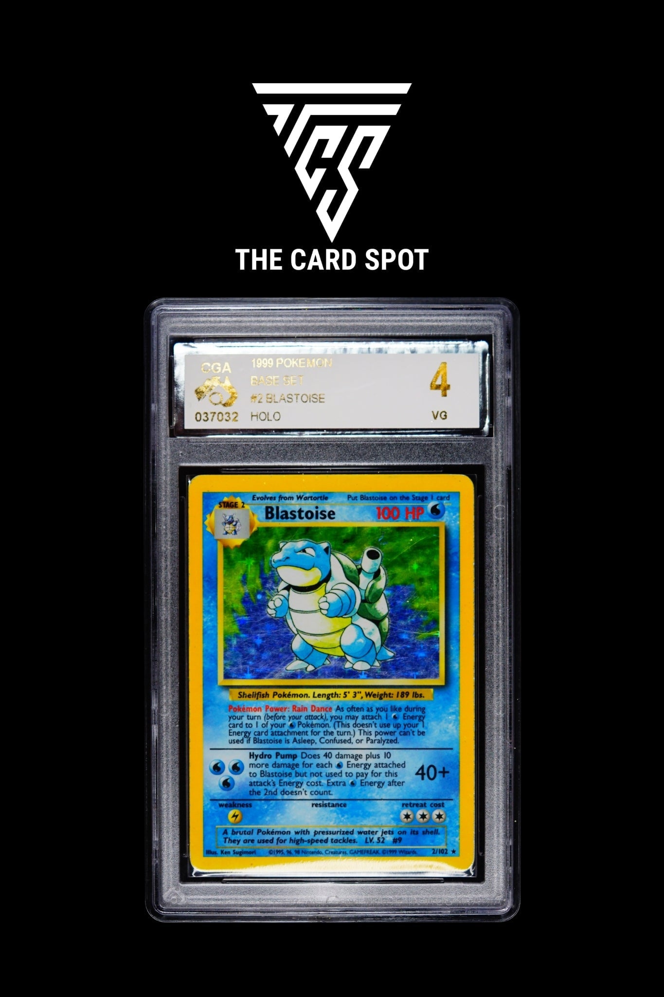 2/102 Blastoise CGA 4 - Pokemon TCG - THE CARD SPOT PTY LTD.