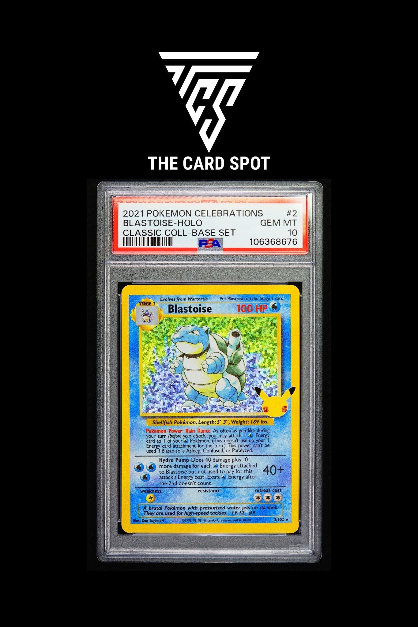 2/102 Blastoise PSA 10 - Pokemon TCG - THE CARD SPOT PTY LTD.