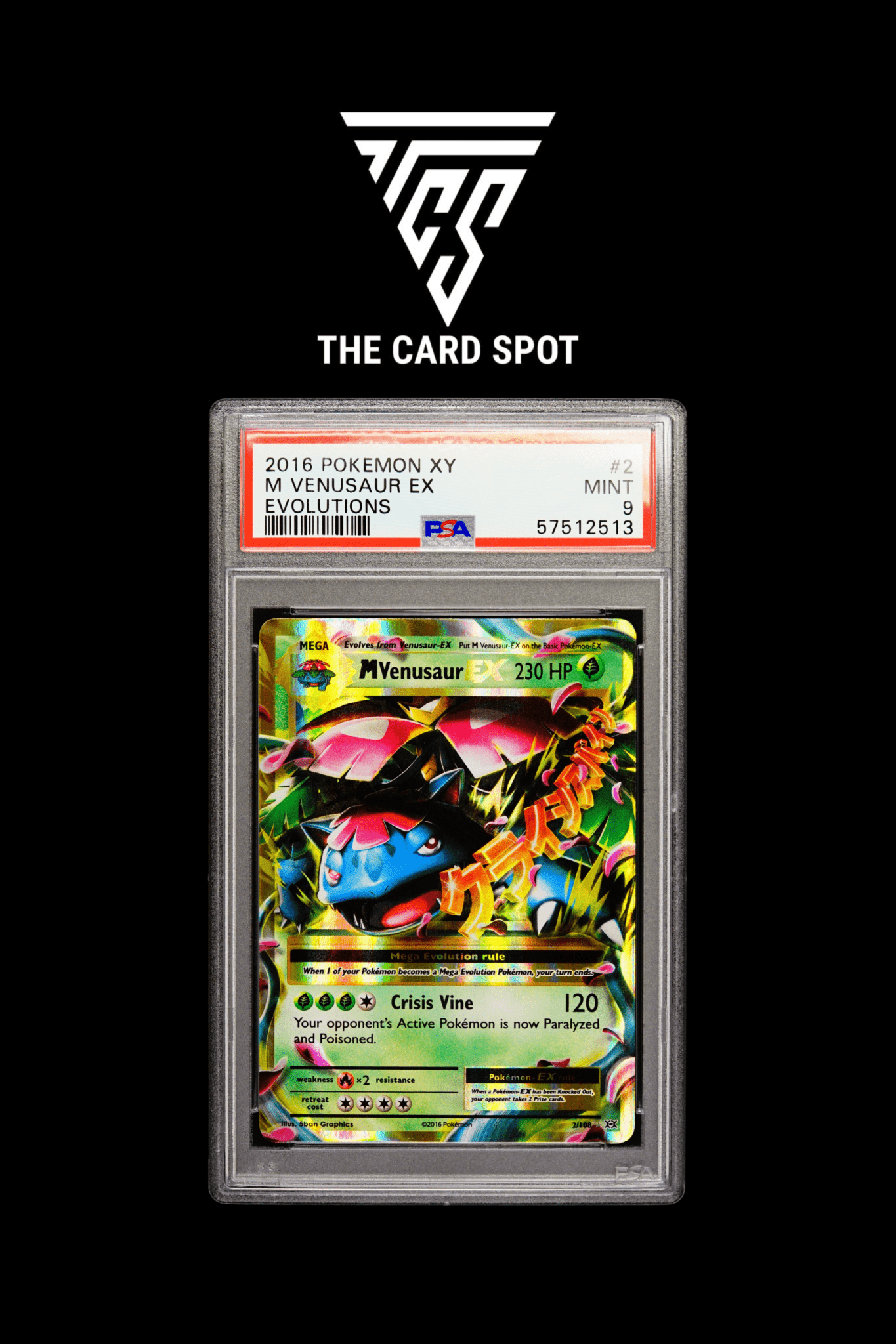 2/108 M Venusaur Ex PSA 9 - Pokemon TCG - THE CARD SPOT PTY LTD.