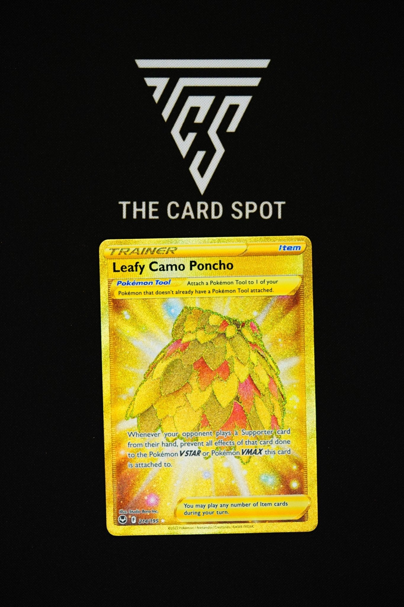 214/195 - Leafy Camo Poncho - Pokemon TCG 214/195 - Leafy Camo Poncho - Pokemon TCG