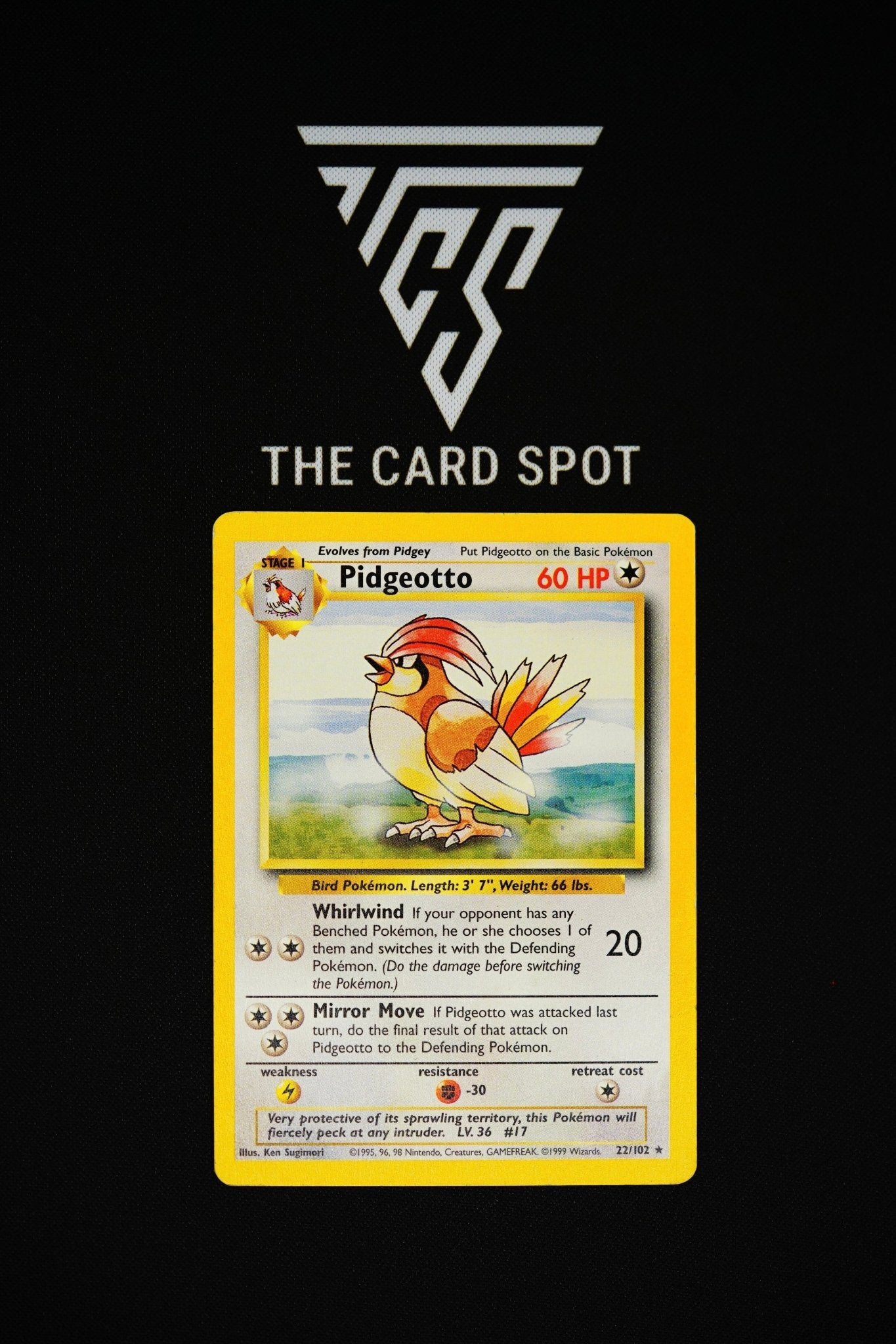 22/102 Pidgeotto Base Set - Pokemon THE CARD SPOT PTY LTD. 22/102 Pidgeotto Base Set - Pokemon THE CARD SPOT PTY LTD.