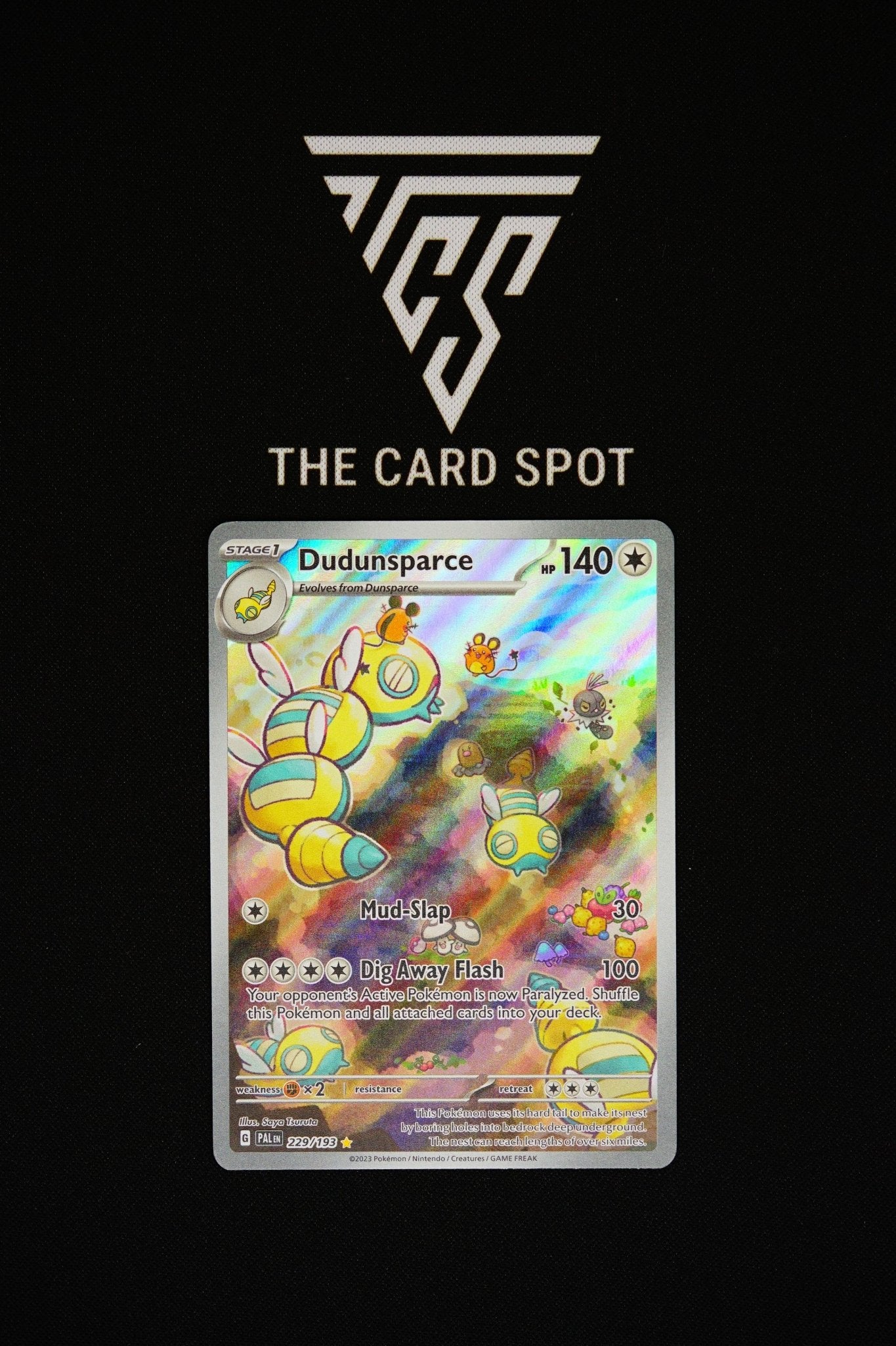 dudunsparce pokemon card 229/193 - Dudunsparce