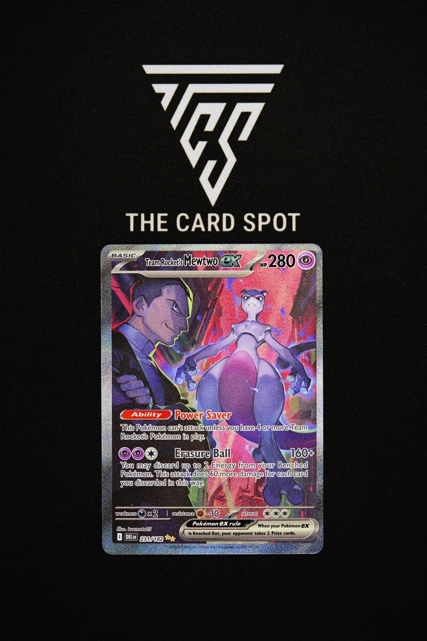231/182 Team Rocket's Mewtwo Ex - Pokemon TCG - THE CARD SPOT PTY LTD.