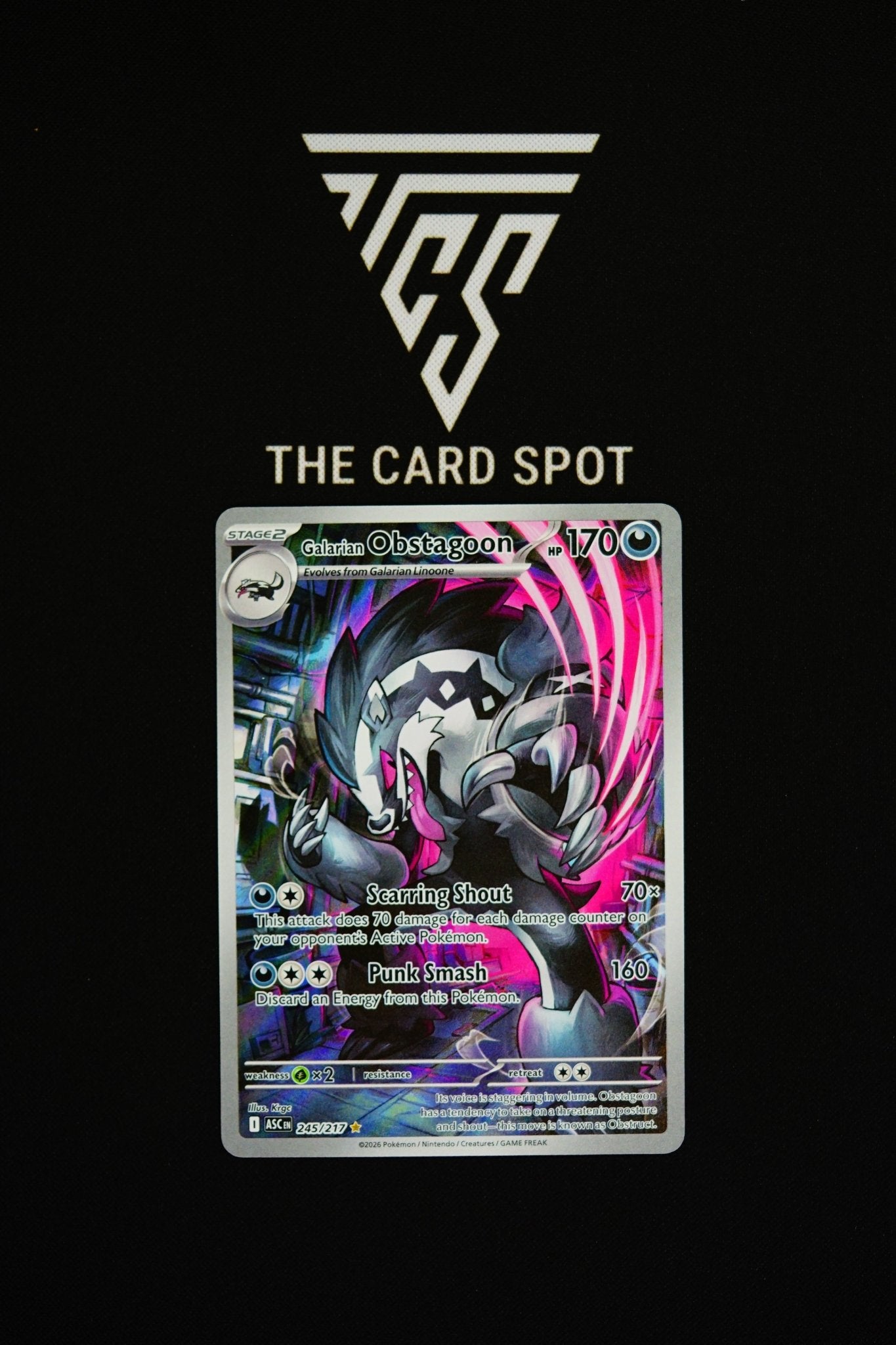 245/217 Galarian Obstagoon - Pokemon TCG - THE CARD SPOT PTY LTD.
