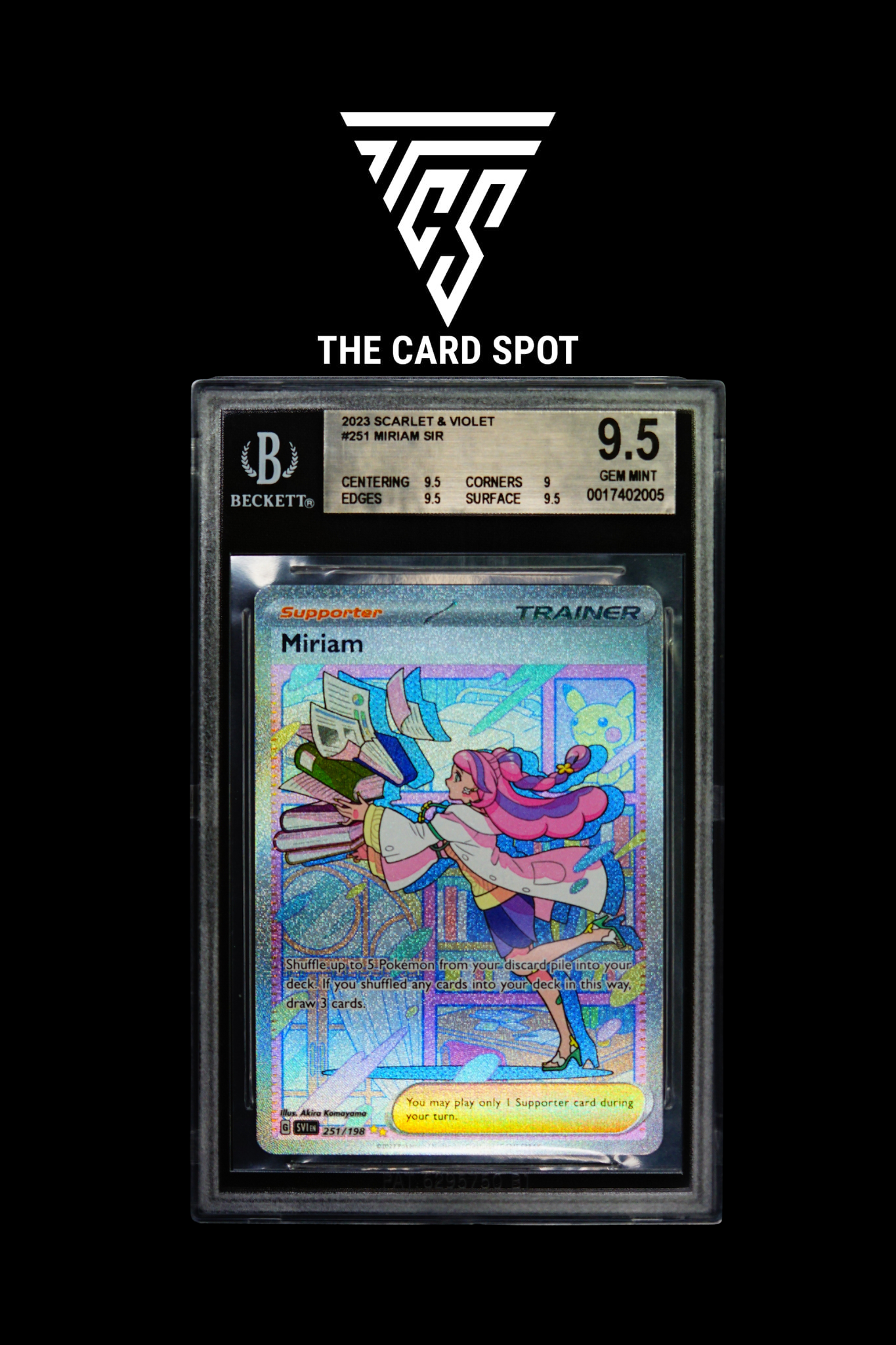 251/198 - Miriam BGS 9.5 - Pokemon TCG - THE CARD SPOT PTY LTD.