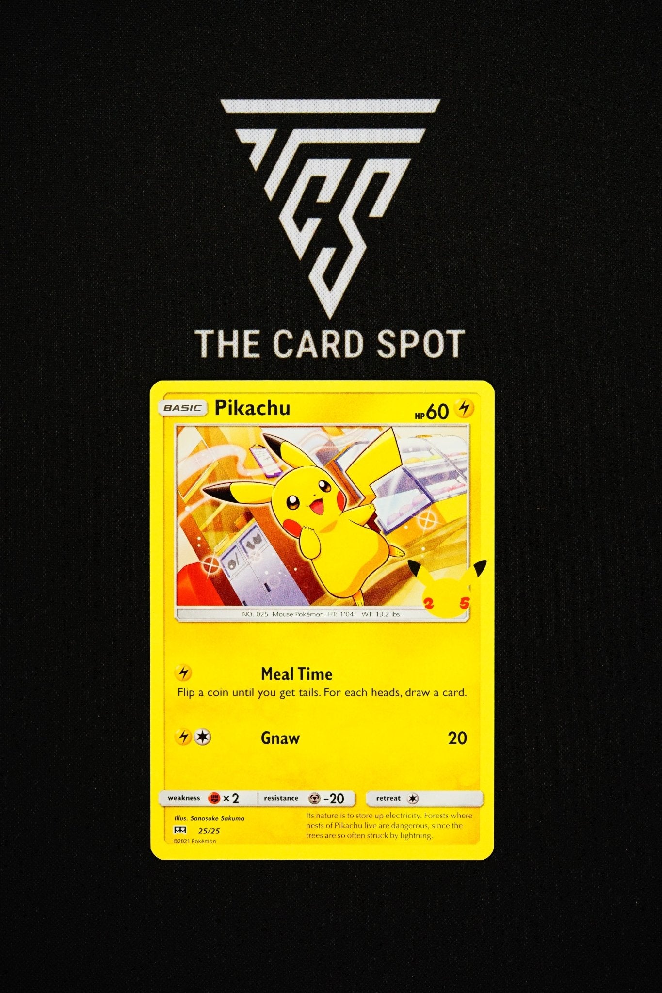 25/25 Pikachu 25th Celebrations - Pokemon TCG - THE CARD SPOT PTY LTD.