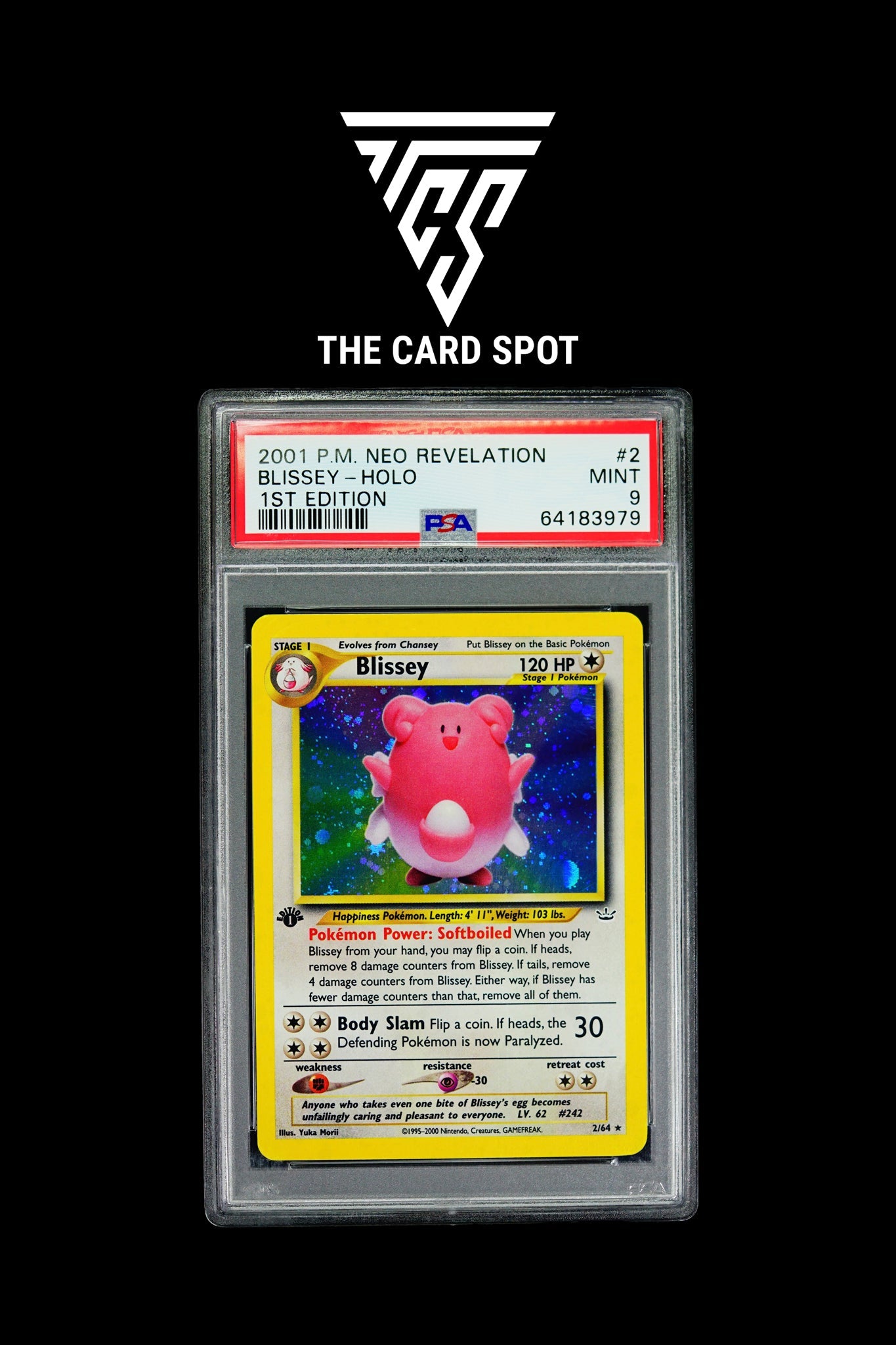 2/64 Blissey 1st Edition Holo PSA 9 - Pokemon - THE CARD SPOT PTY LTD.