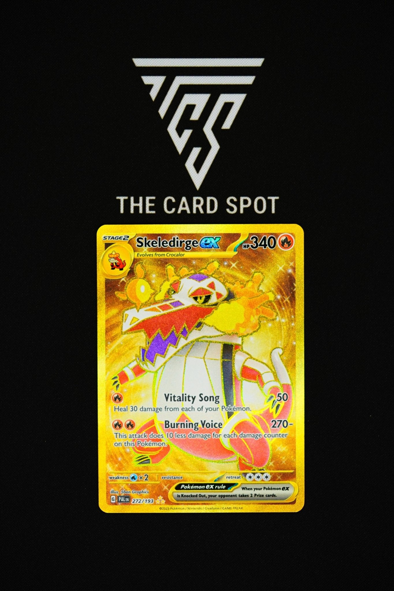 272 193 pokemon card 272/193 - Skeledirge ex