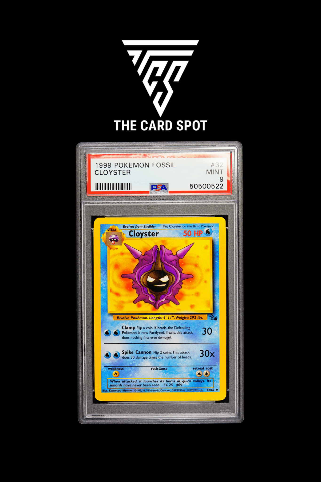 32/62 Cloyster - PSA 10 Pokemon TCG - THE CARD SPOT PTY LTD.