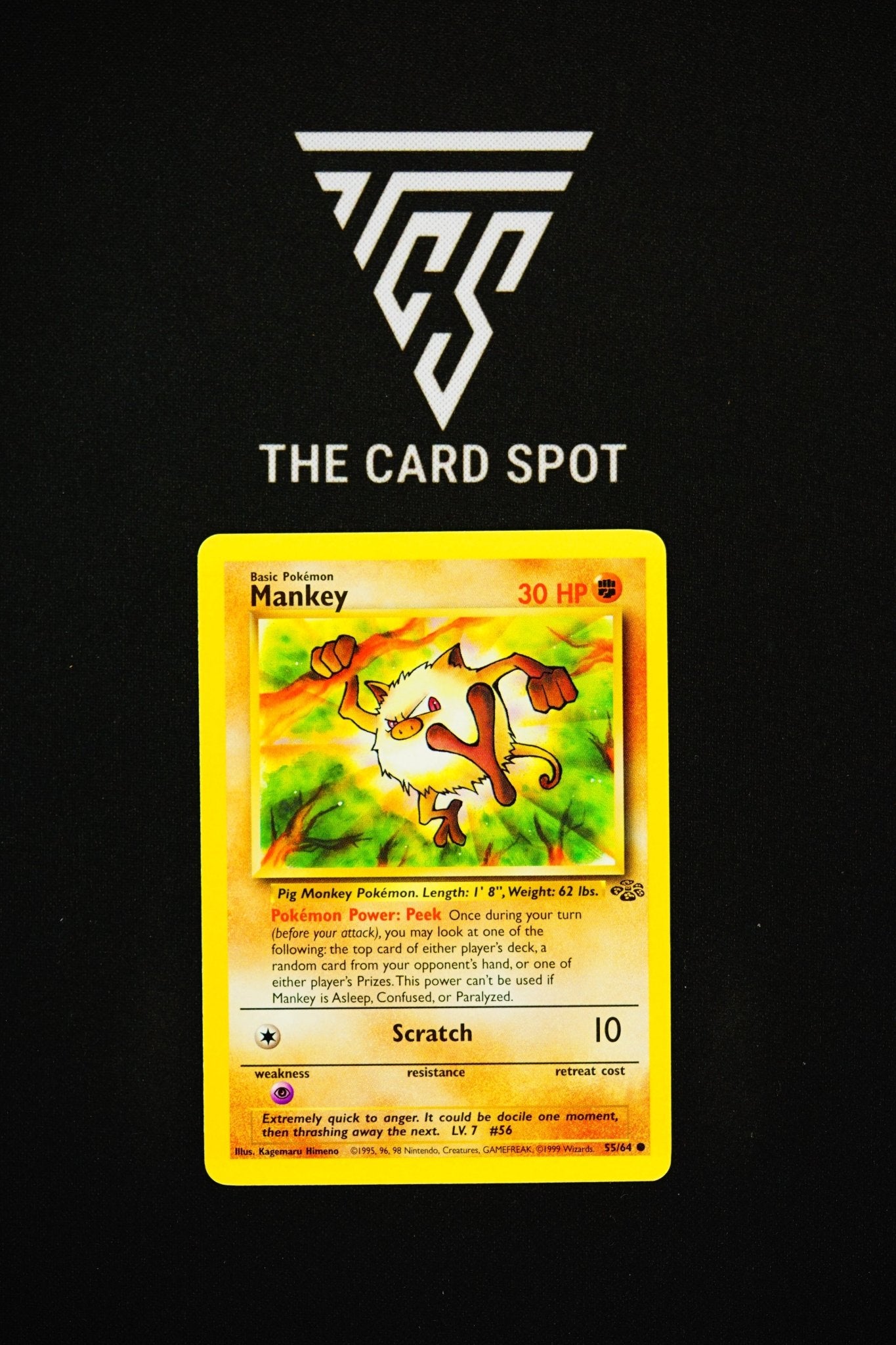 55/64 - Mankey - Pokemon TCG - THE CARD SPOT PTY LTD.