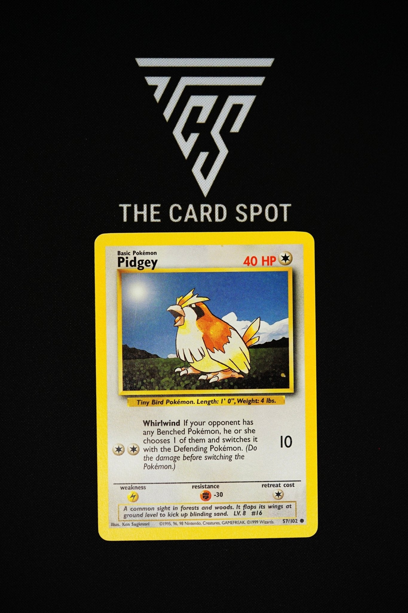 57/102 Pidgey Base Set - Pokemon - THE CARD SPOT PTY LTD.