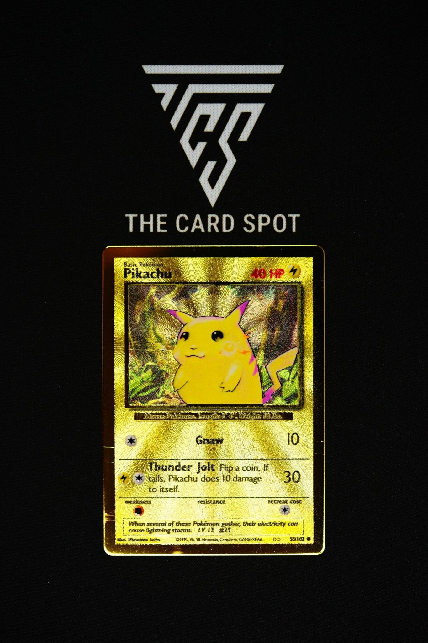 58/102 - UPC Pikachu Metal - Pokemon TCG THE CARD SPOT PTY LTD. 58/102 - UPC Pikachu Metal - Pokemon TCG THE CARD SPOT PTY LTD.