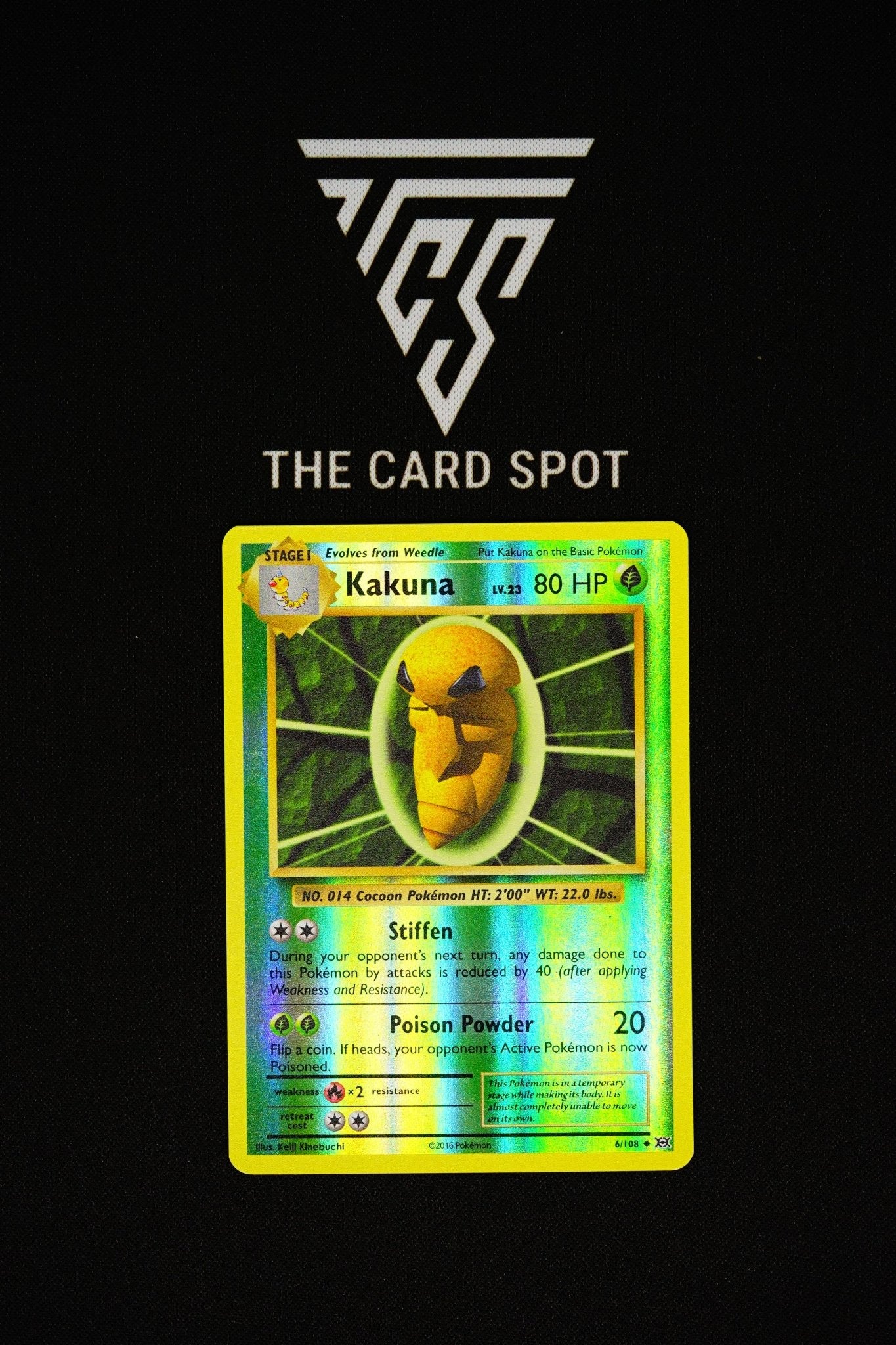 6/108 - Kakuna (Rev Holo) - Pokemon TCG THE CARD SPOT PTY LTD. 6/108 - Kakuna (Rev Holo) - Pokemon TCG THE CARD SPOT PTY LTD.
