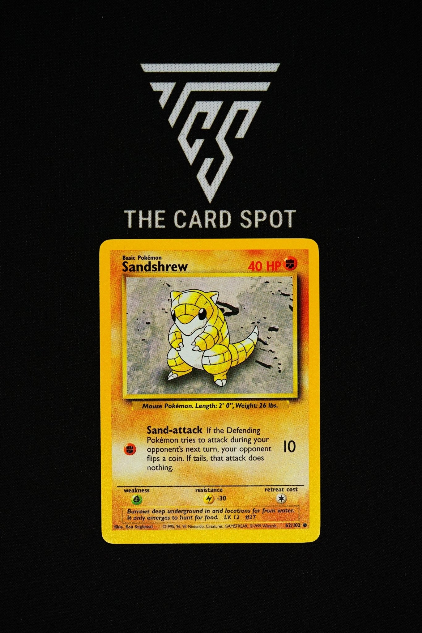 62/102 - Sandshrew - Pokemon TCG - THE CARD SPOT PTY LTD.