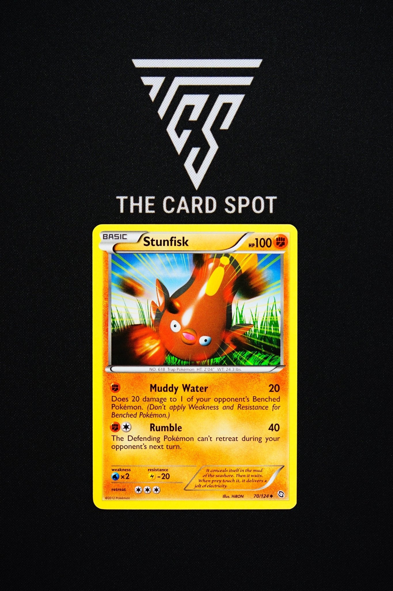 70/124 Stunfisk - Pokemon TCG - THE CARD SPOT PTY LTD.