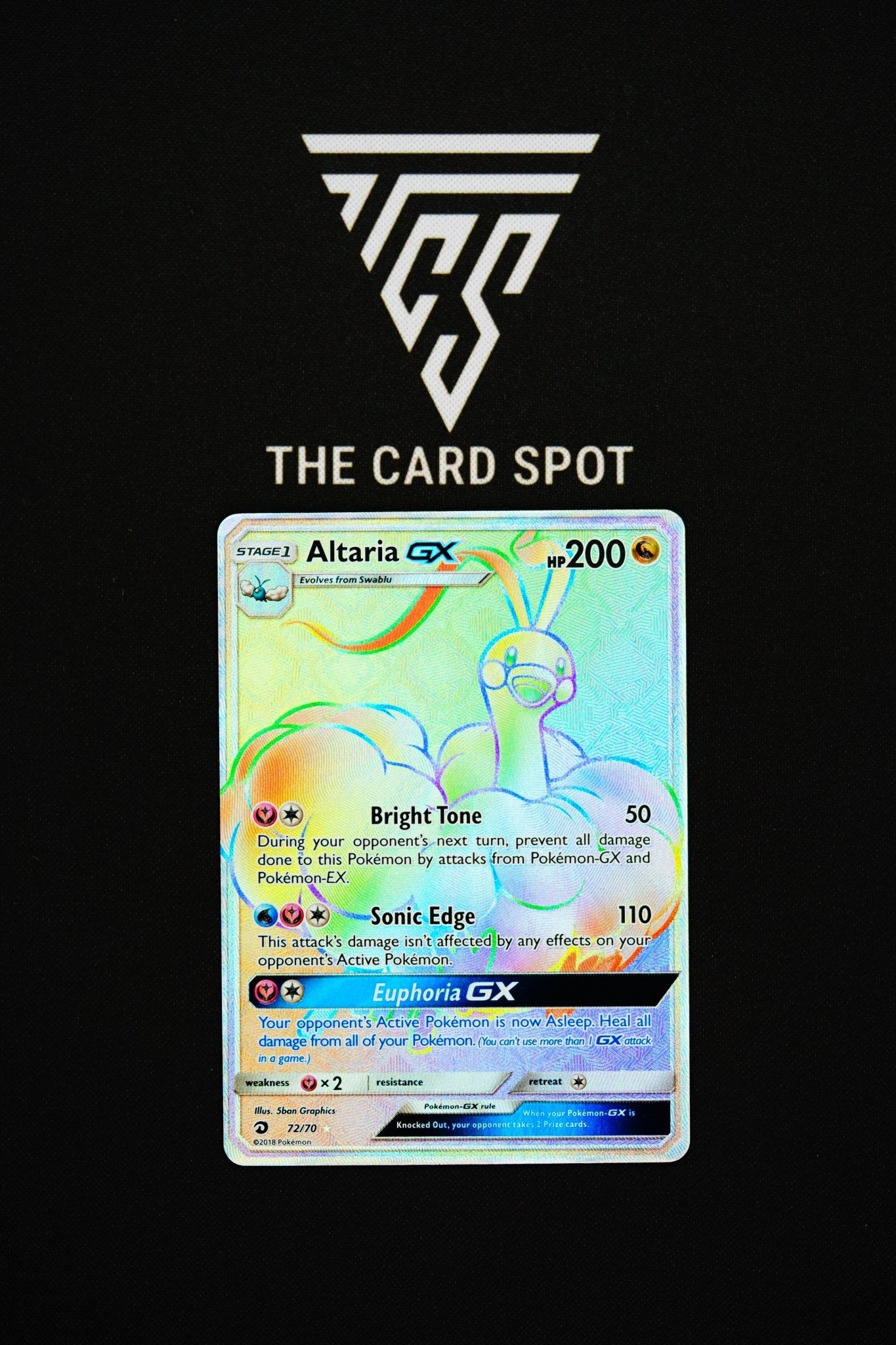 altaria pokemon card gx 72/70 Altaria Gx