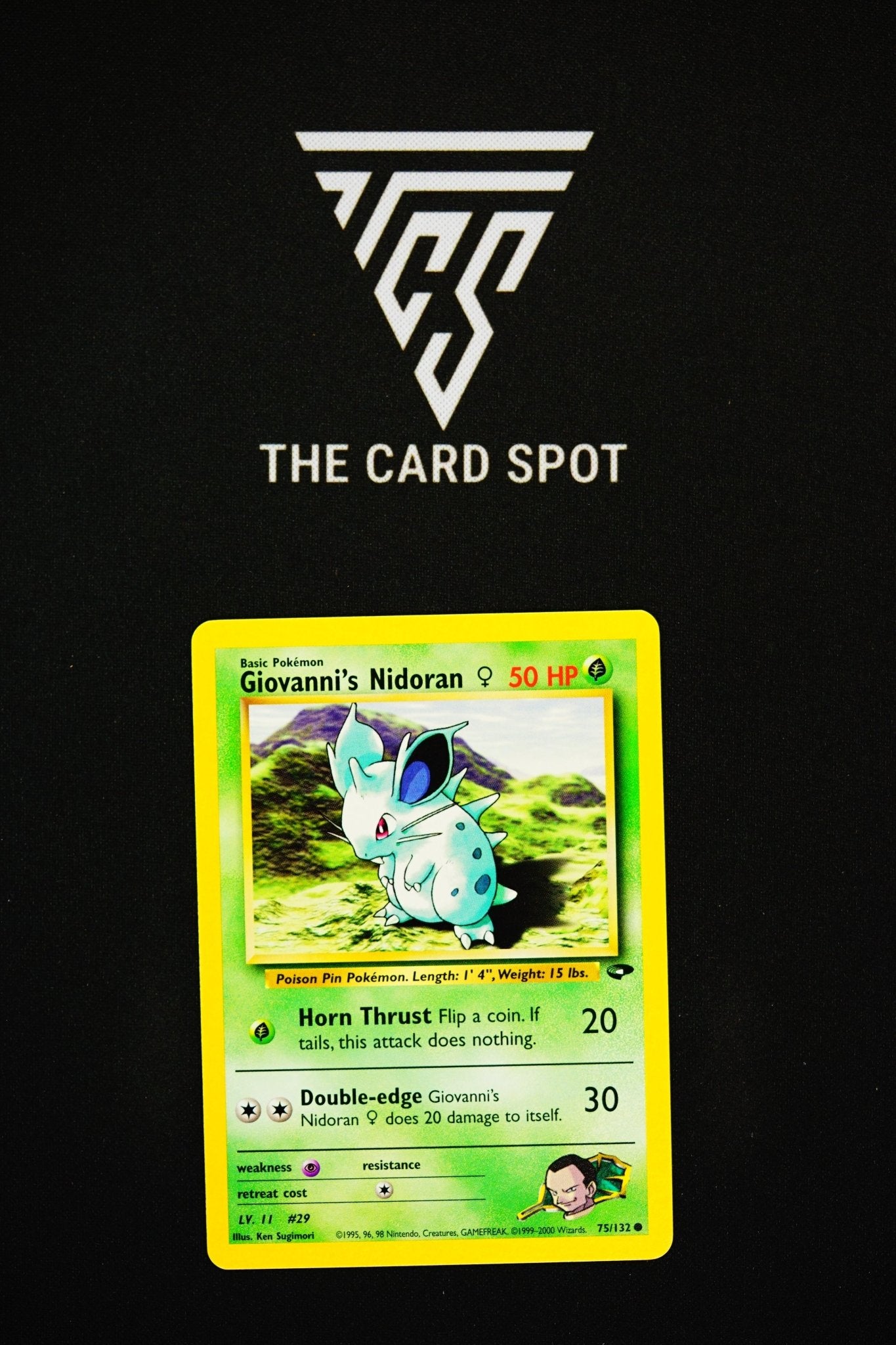 75/132 - Giovanni's Nidoran - Pokemon TCG - THE CARD SPOT PTY LTD.