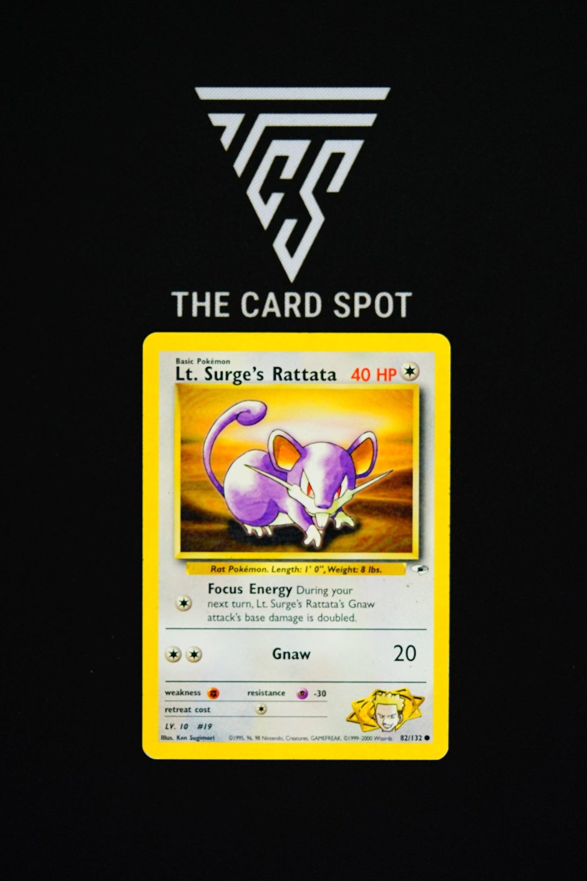 82/132 Lt. Surge's Rattata - Pokemon TCG - THE CARD SPOT PTY LTD.