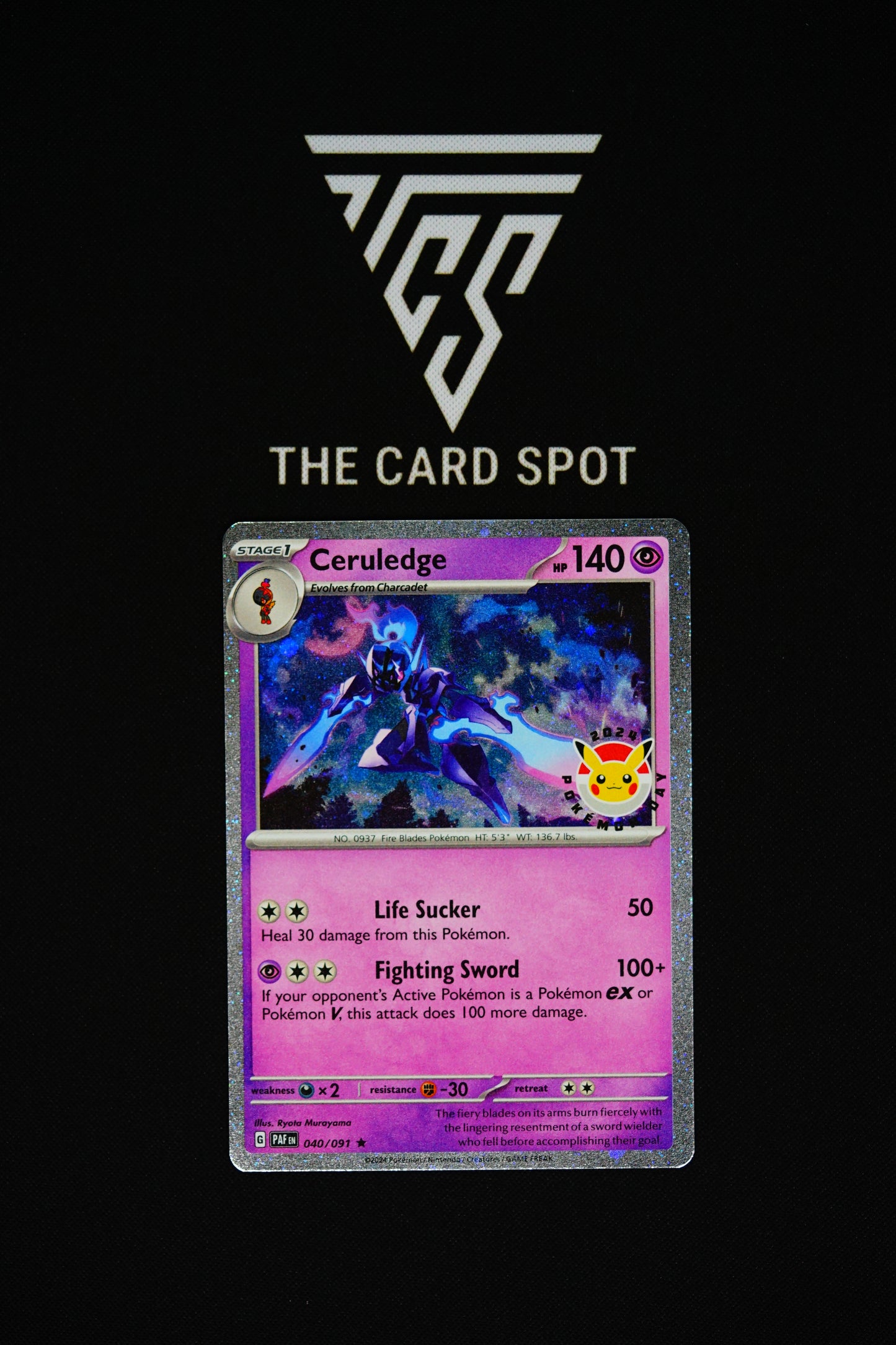 040/091 Ceruledge Pokemon Day - Pokemon TCG