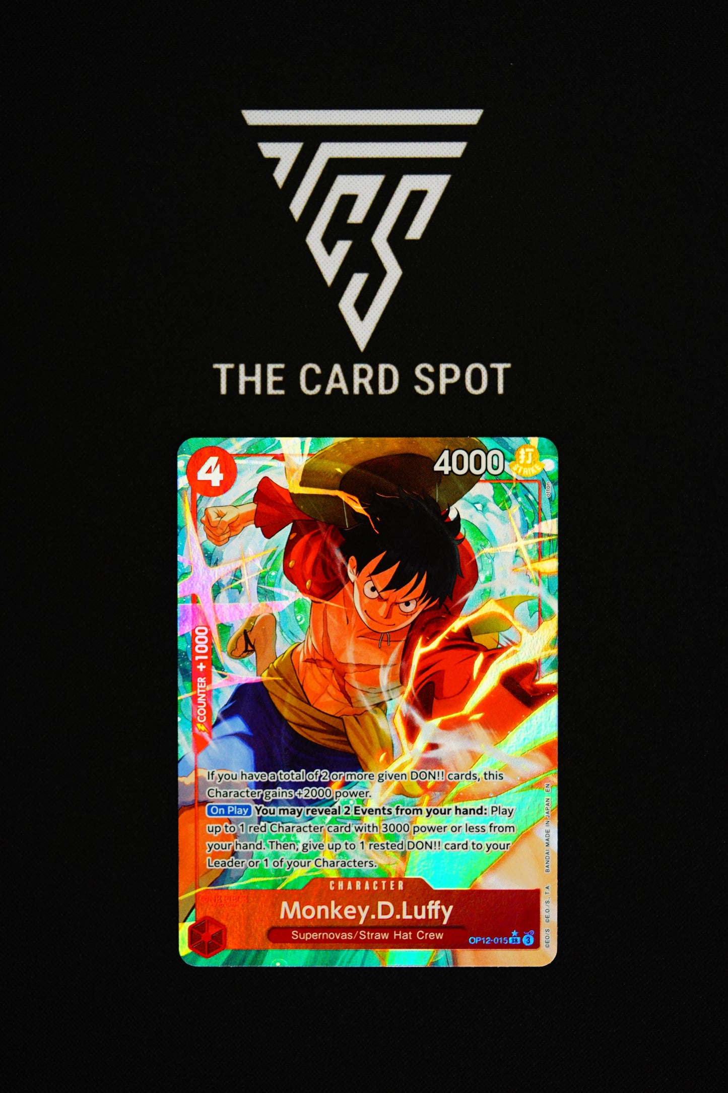 OP12-015 Monkey D Luffy SR Alt Art - One Piece TCG