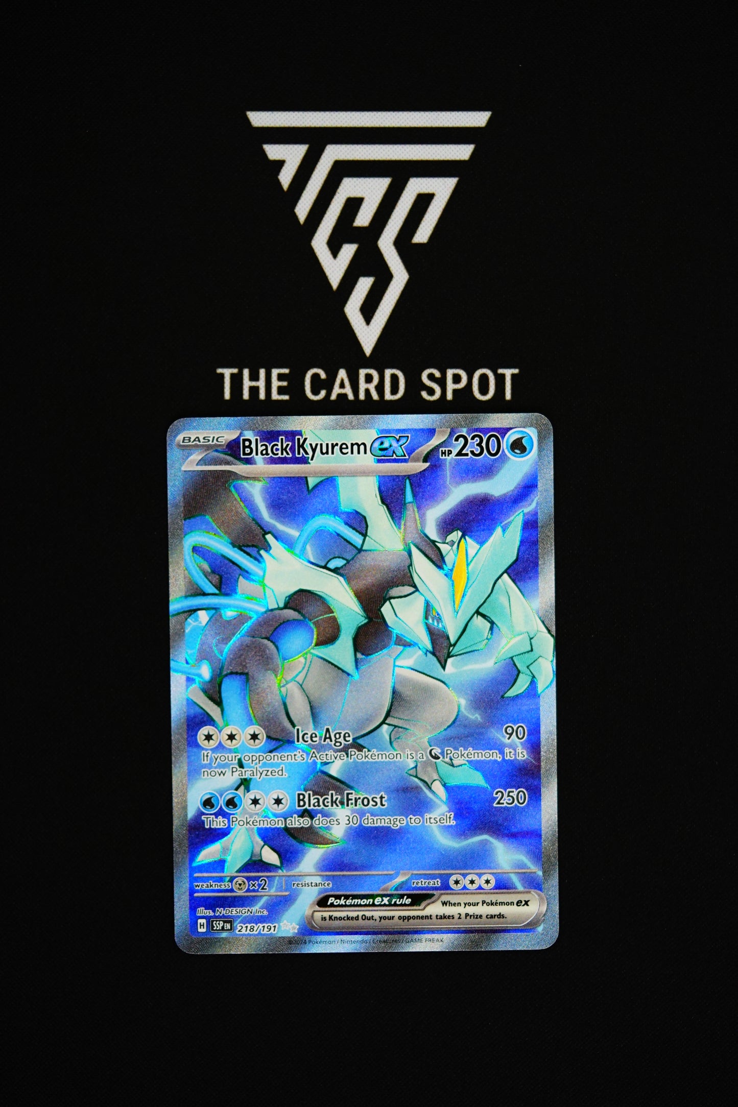 218/191 Black Kyurem EX - Pokemon TCG