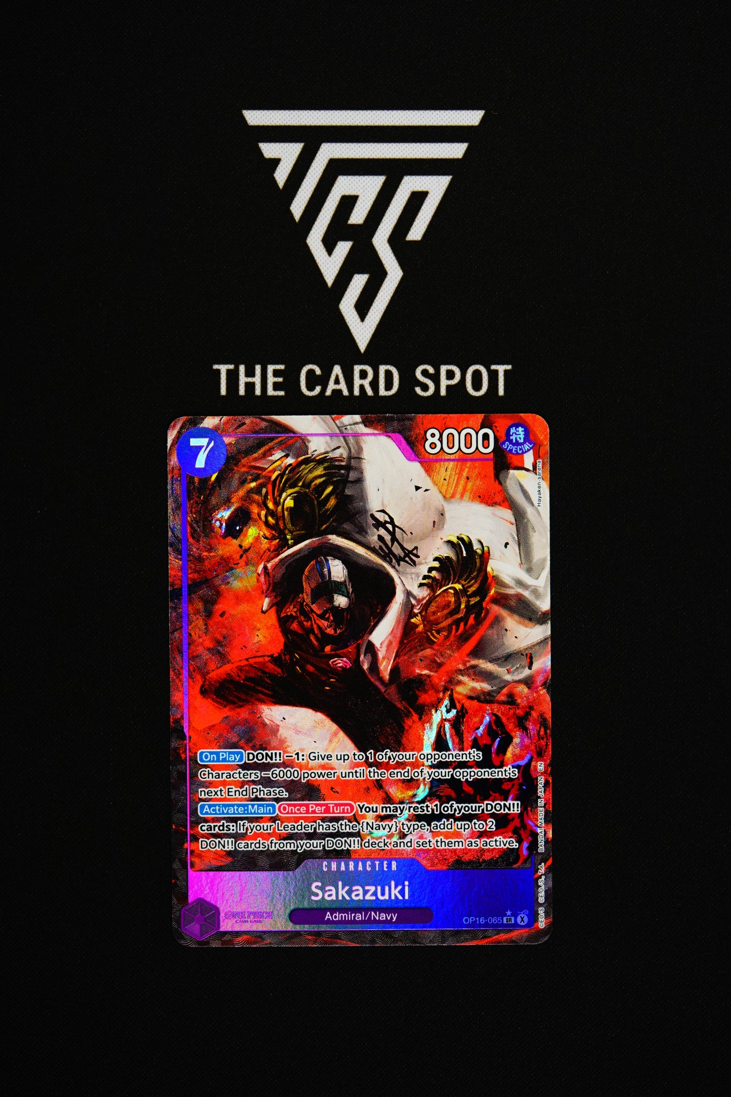 OP16-065 Sakazuki SR Alt Art - One Piece TCG