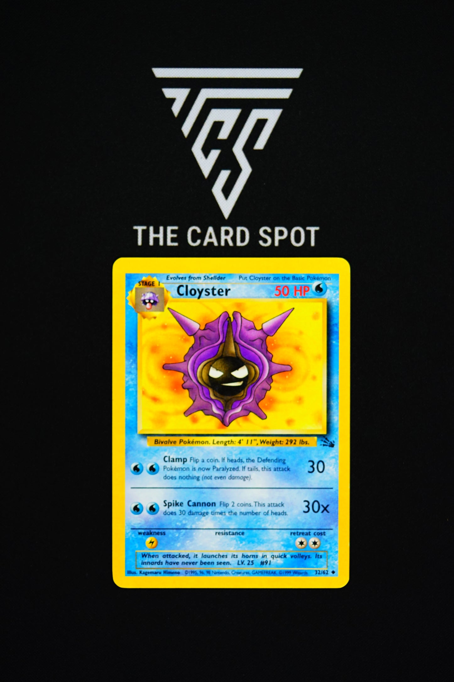 32/62 Cloyster - Pokemon TCG