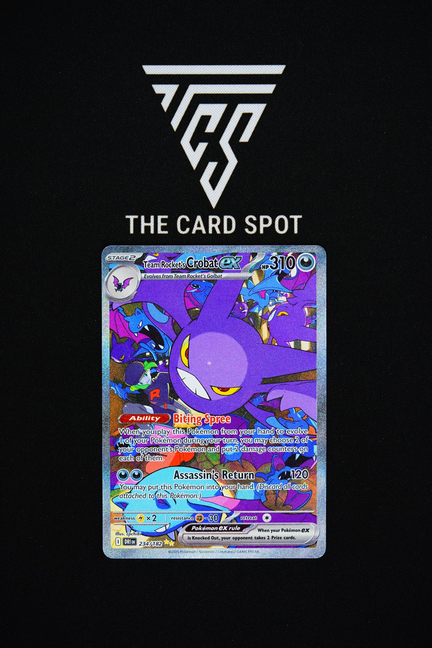 234/182 Team Rockets Crobat Ex - Pokemon TCG