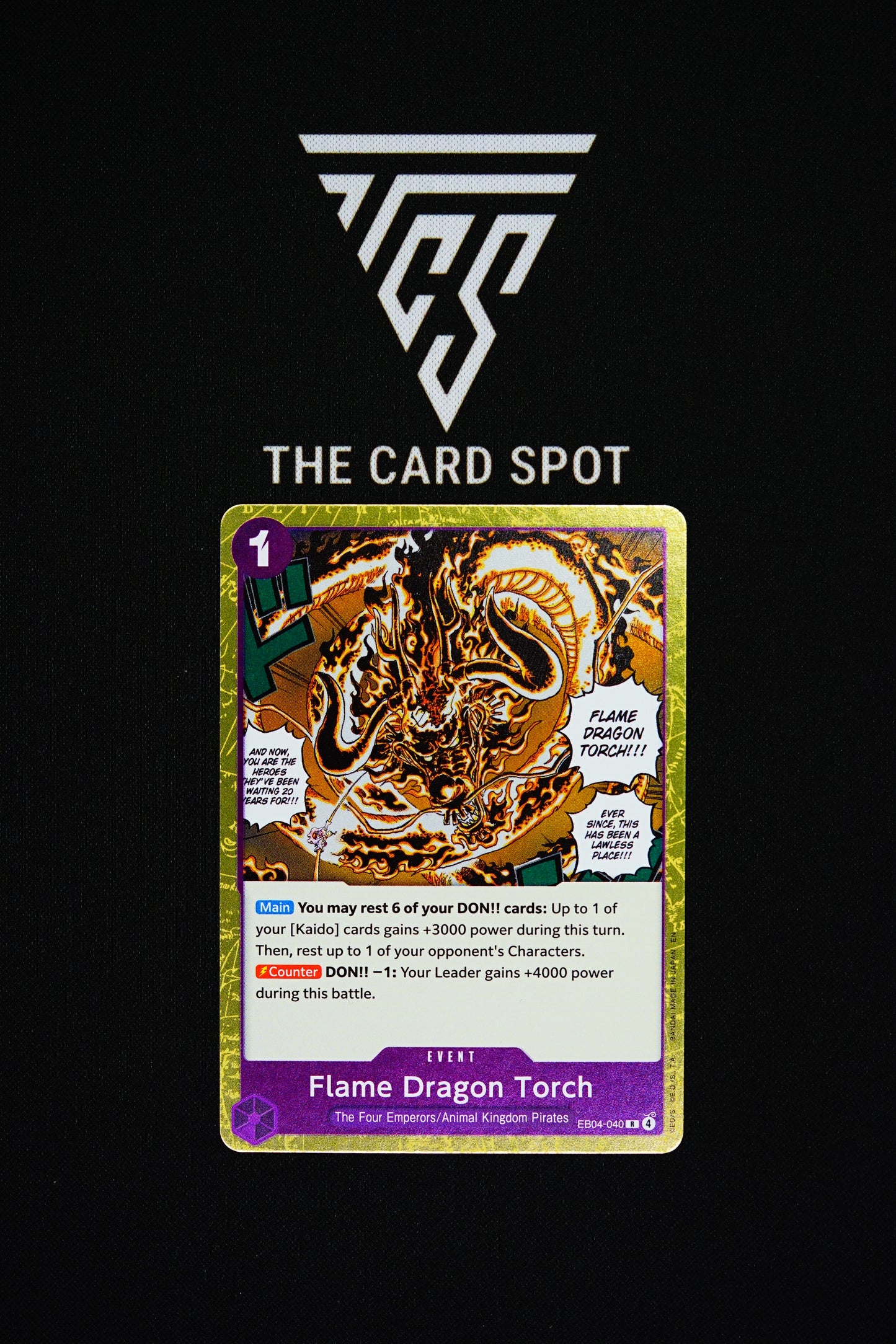 EB04-040 Flame Dragon Torch - One Piece TCG