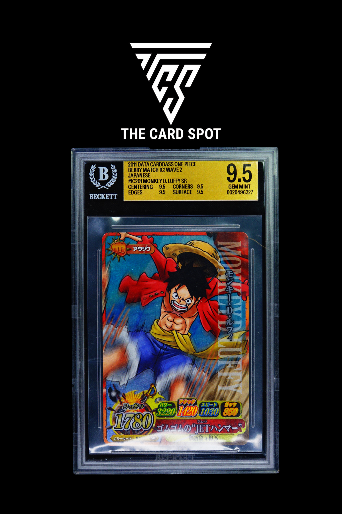 IC2-01 Monkey D Luffy BGS 9.5 - One Piece TCG