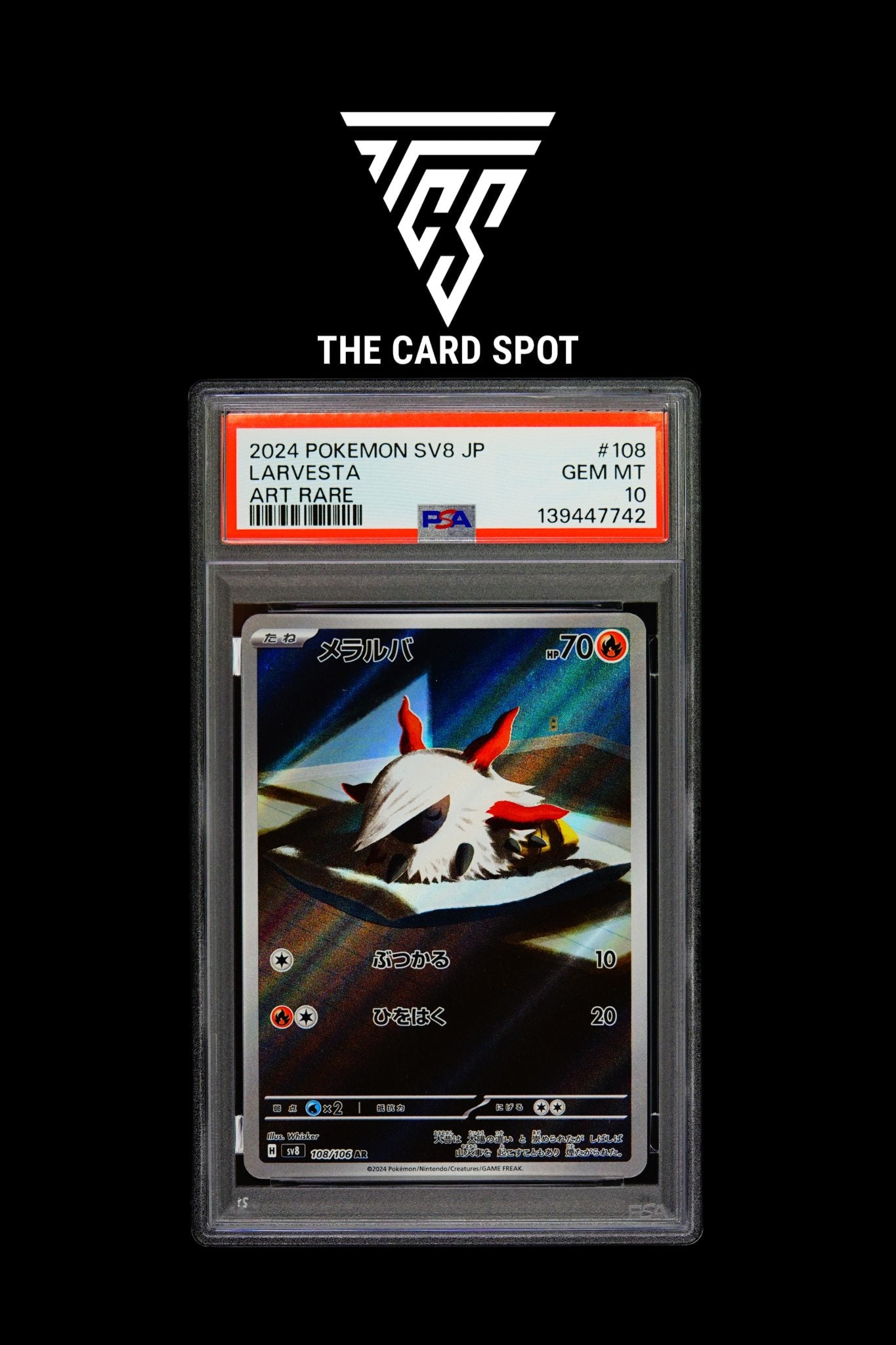 108/106 Larvesta PSA 10 - Pokemon TCG