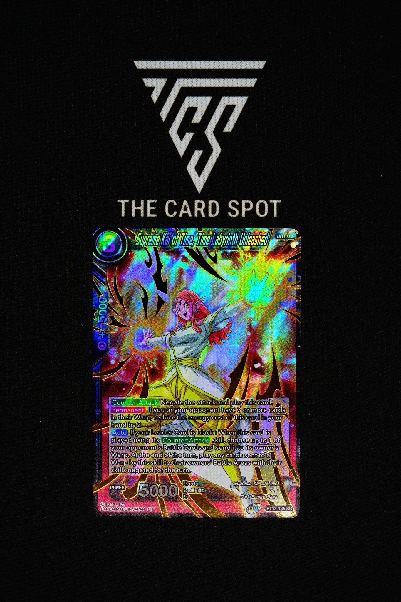 BT13 - 135 SR Supreme Kai Of Time Time Labyrinth Unleashed - TCG Dragon Ball - THE CARD SPOT PTY LTD.