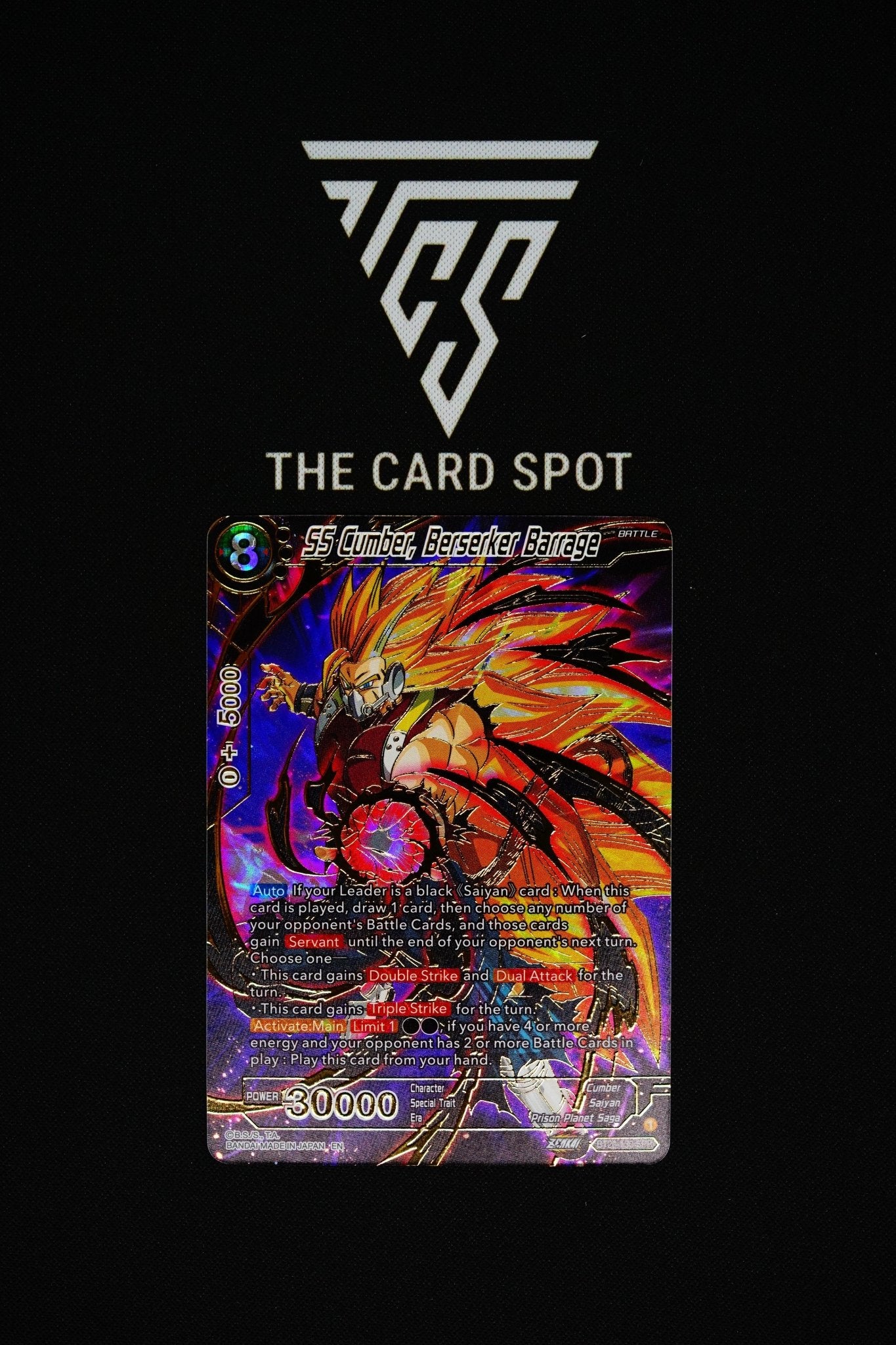 BT20 - 130 SPR - SS Cumber, Beserker Barrage - Dragon Ball TCG - THE CARD SPOT PTY LTD.