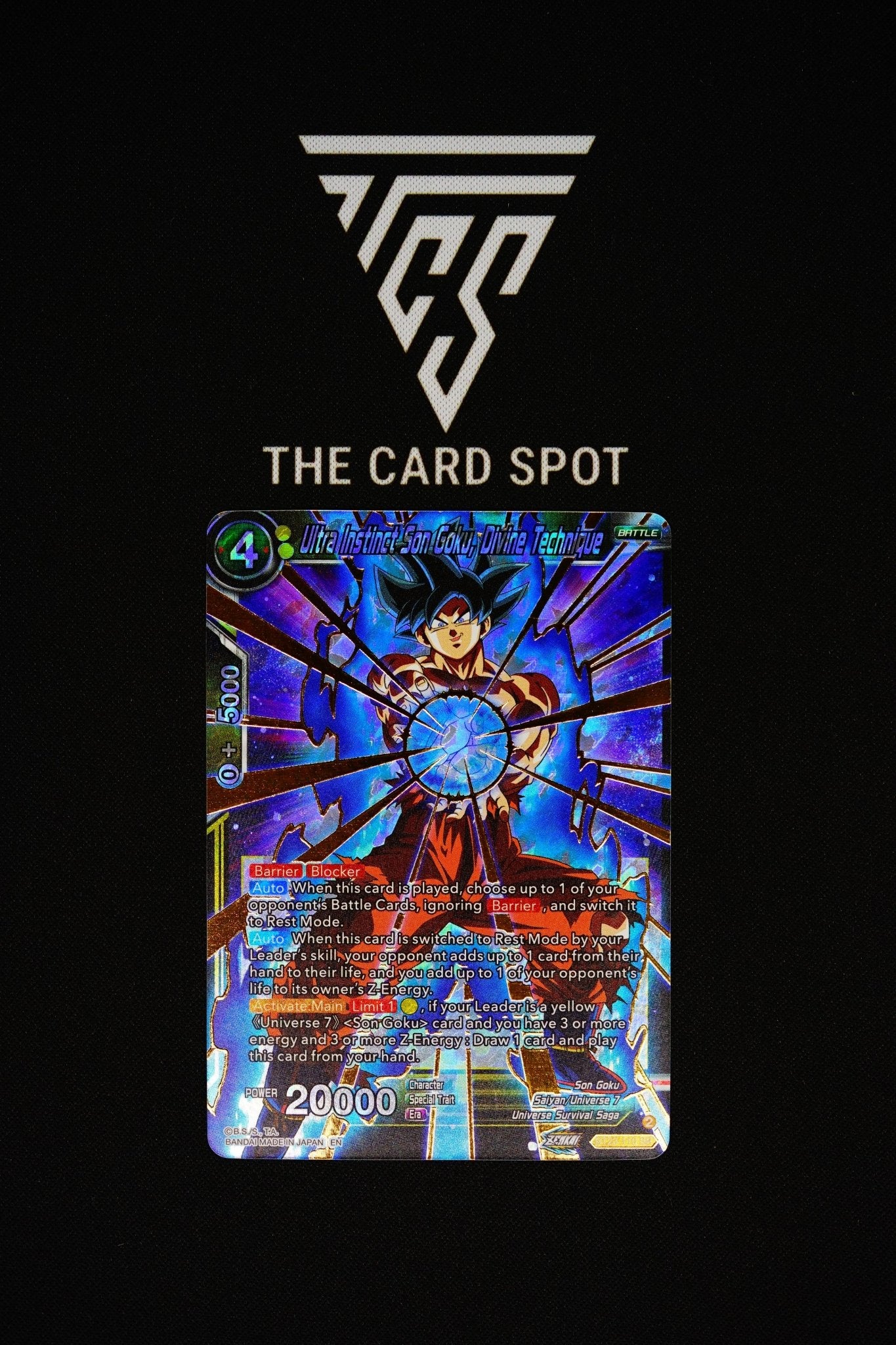 BT23 - 110 SR - Ultra Instinct Son Goku, Divine Technique - Dragon Ball TCG - THE CARD SPOT PTY LTD.