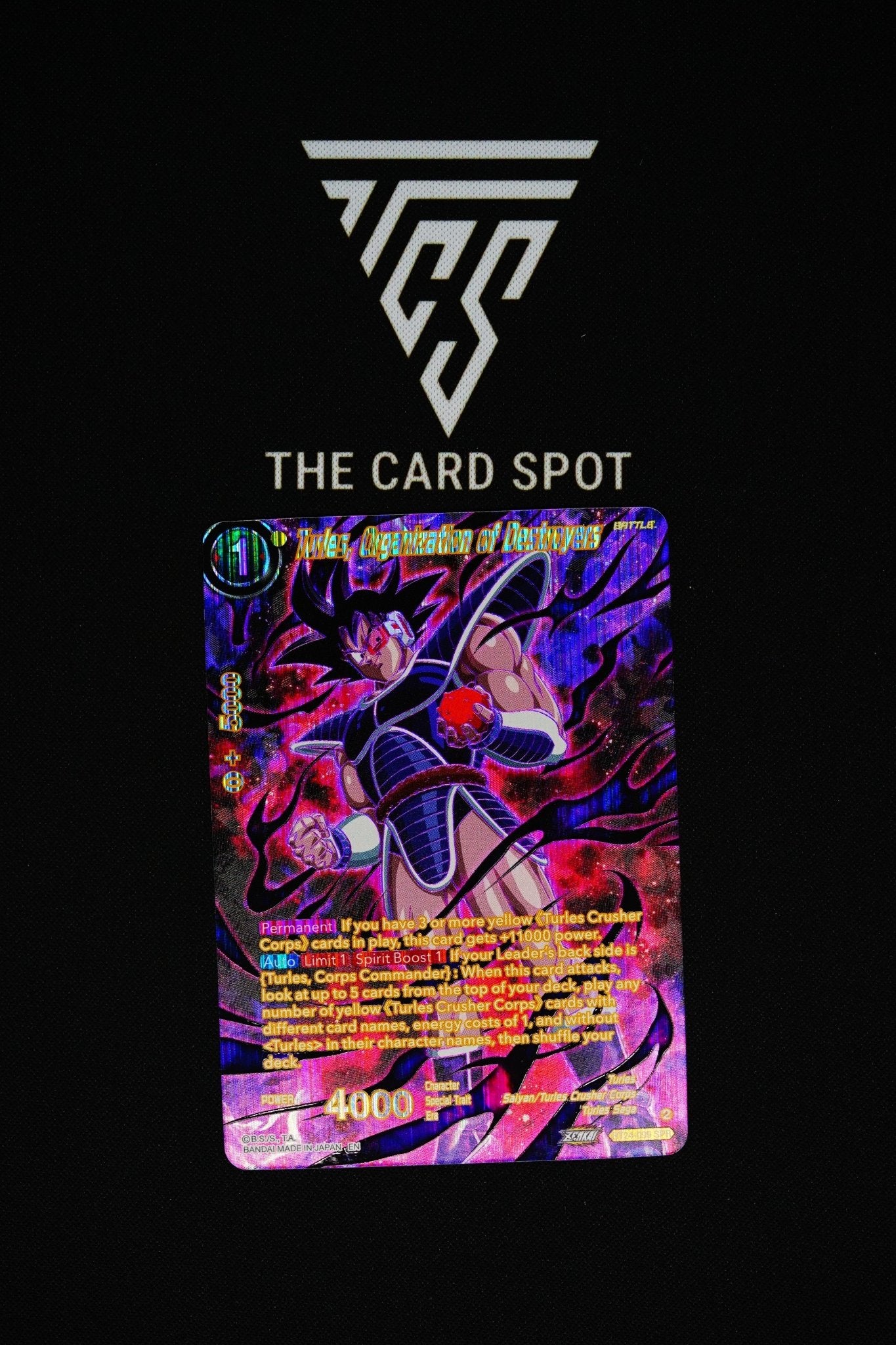 BT24 - 099 SPR - Turles, Organization of Destroyers - Dragon Ball TCG - THE CARD SPOT PTY LTD.