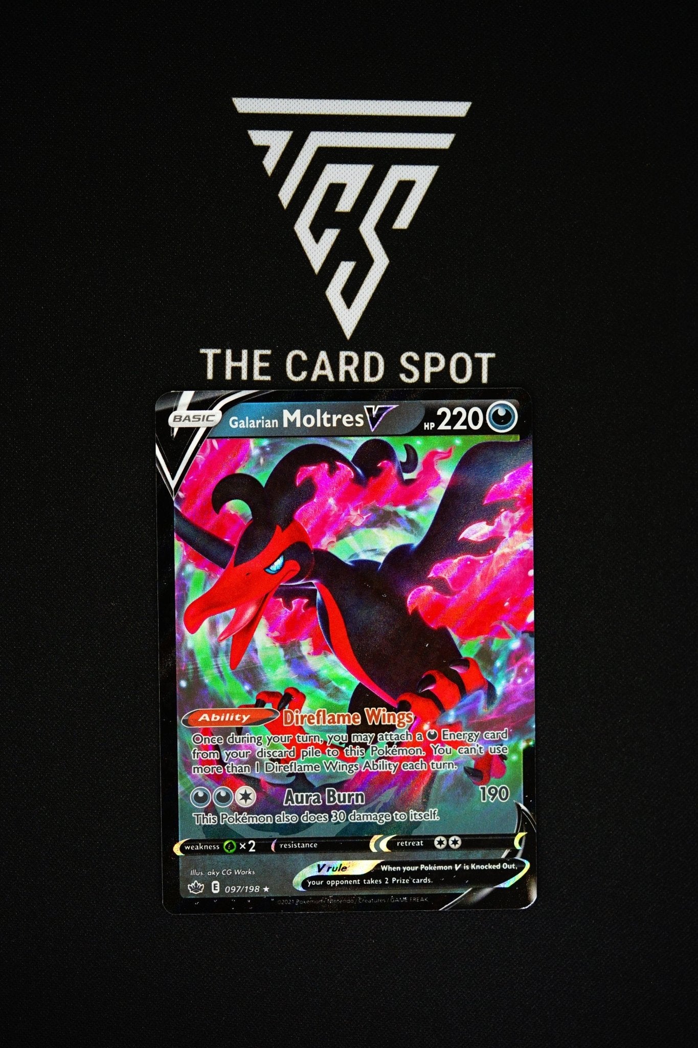 097/198 Galarian Moltres V - Pokemon TCG THE CARD SPOT PTY LTD. 097/198 Galarian Moltres V - Pokemon TCG THE CARD SPOT PTY LTD.