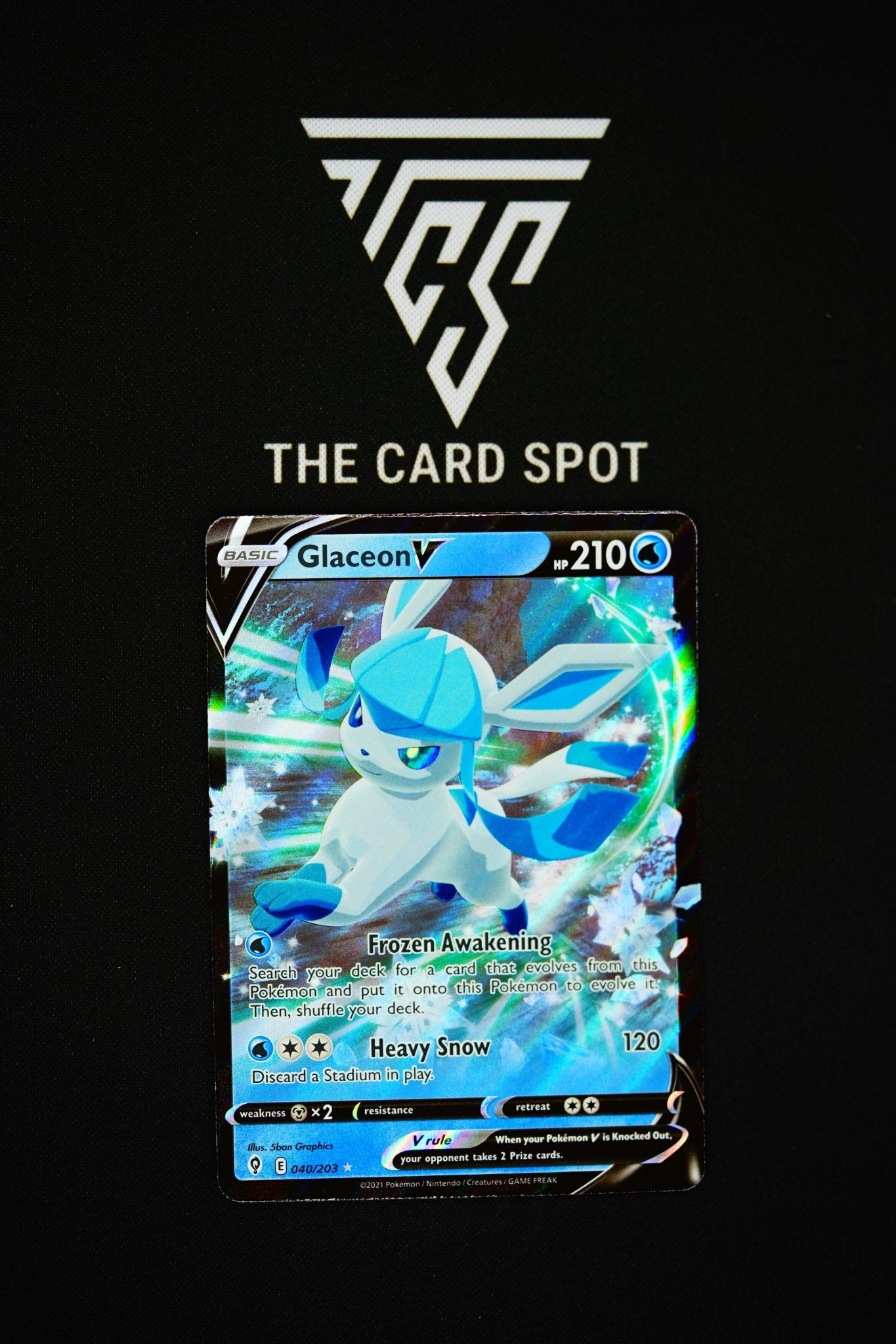 pokemon card 040 203 040/203 - Glaceon V