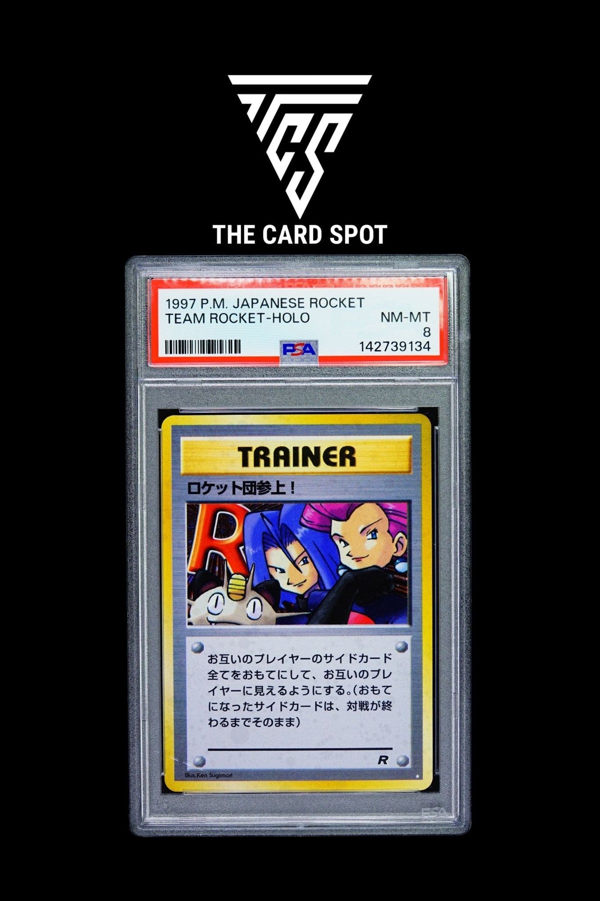 Here Comes Team Rocket! Holo PSA 8 - Pokemon TCG - THE CARD SPOT PTY LTD.