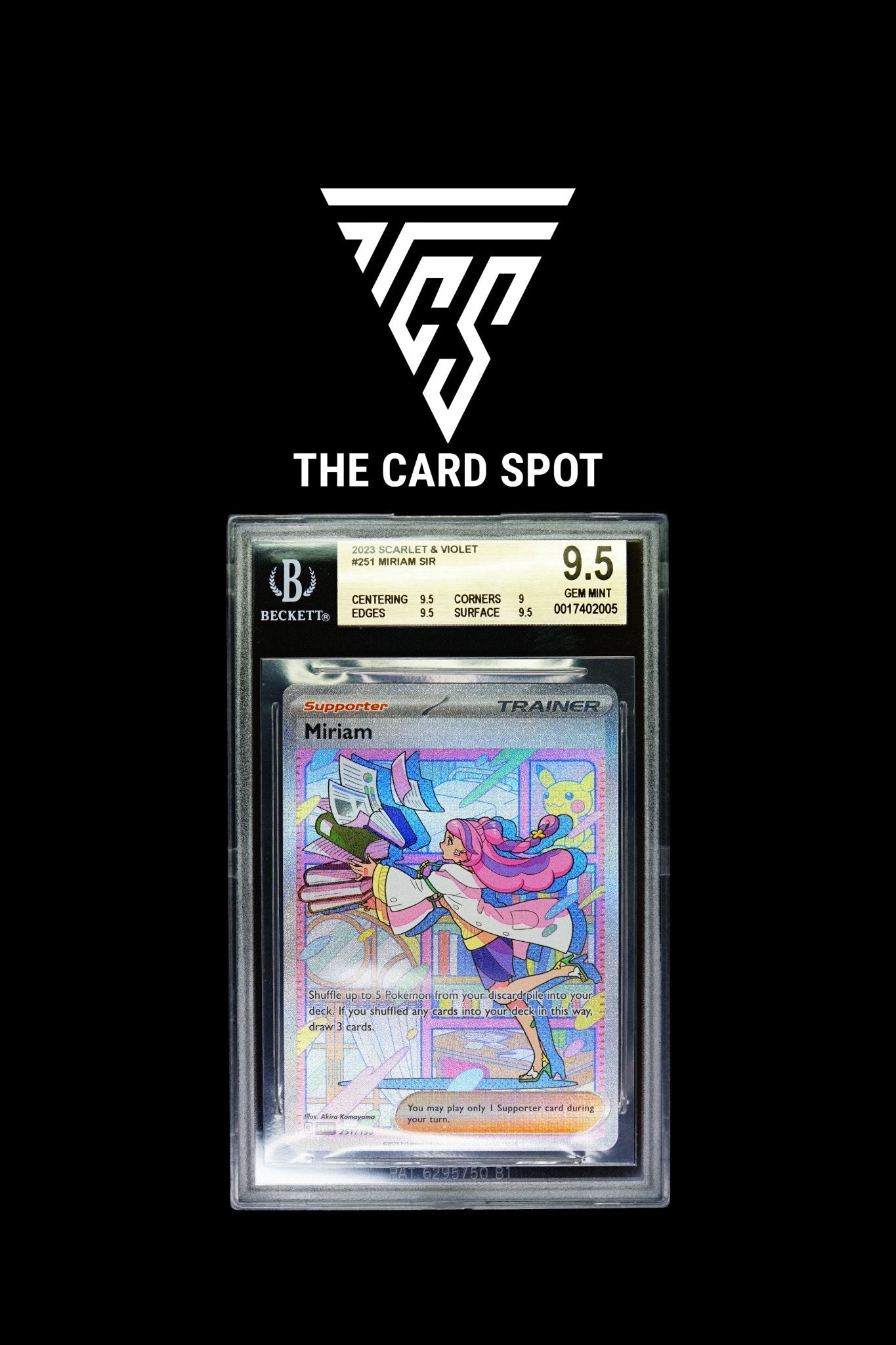 miriam pokemon card 251 198 251/198 - Miriam BGS 9.5