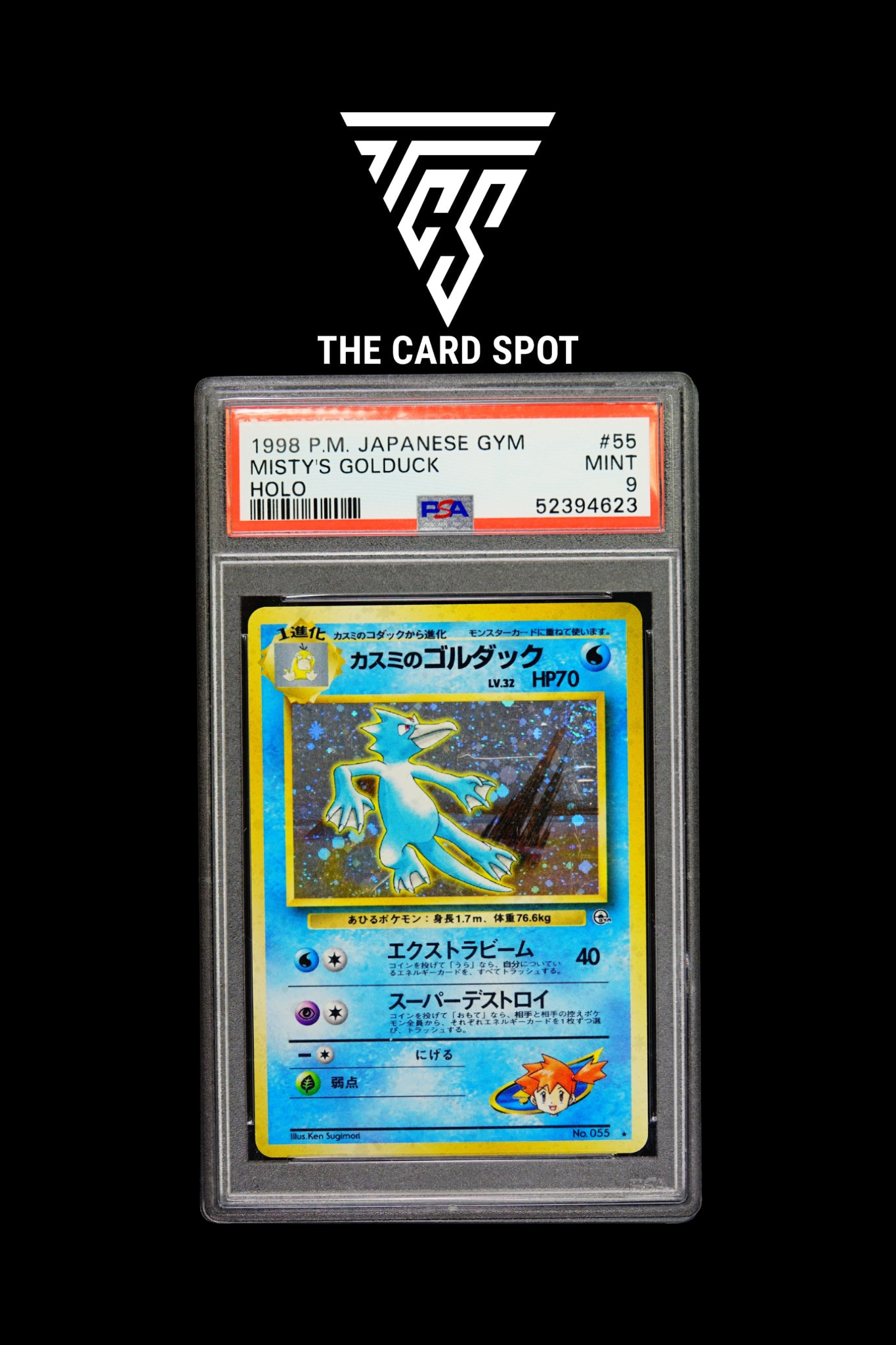 No.055 Misty's Golduck PSA 9 - Pokemon TCG - THE CARD SPOT PTY LTD.