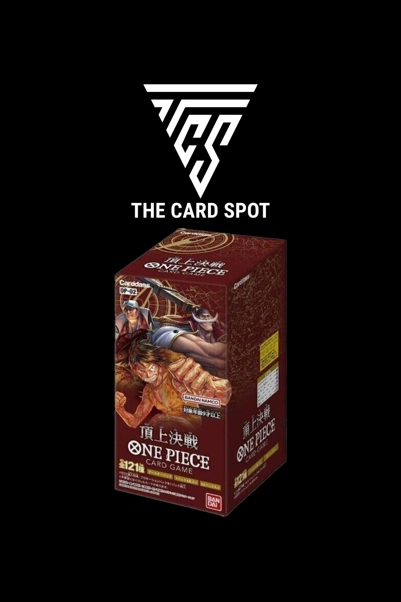 OP02 Paramount War Booster Box - One Piece TCG THE CARD SPOT PTY LTD. OP02 Paramount War Booster Box - One Piece TCG THE CARD SPOT PTY LTD.