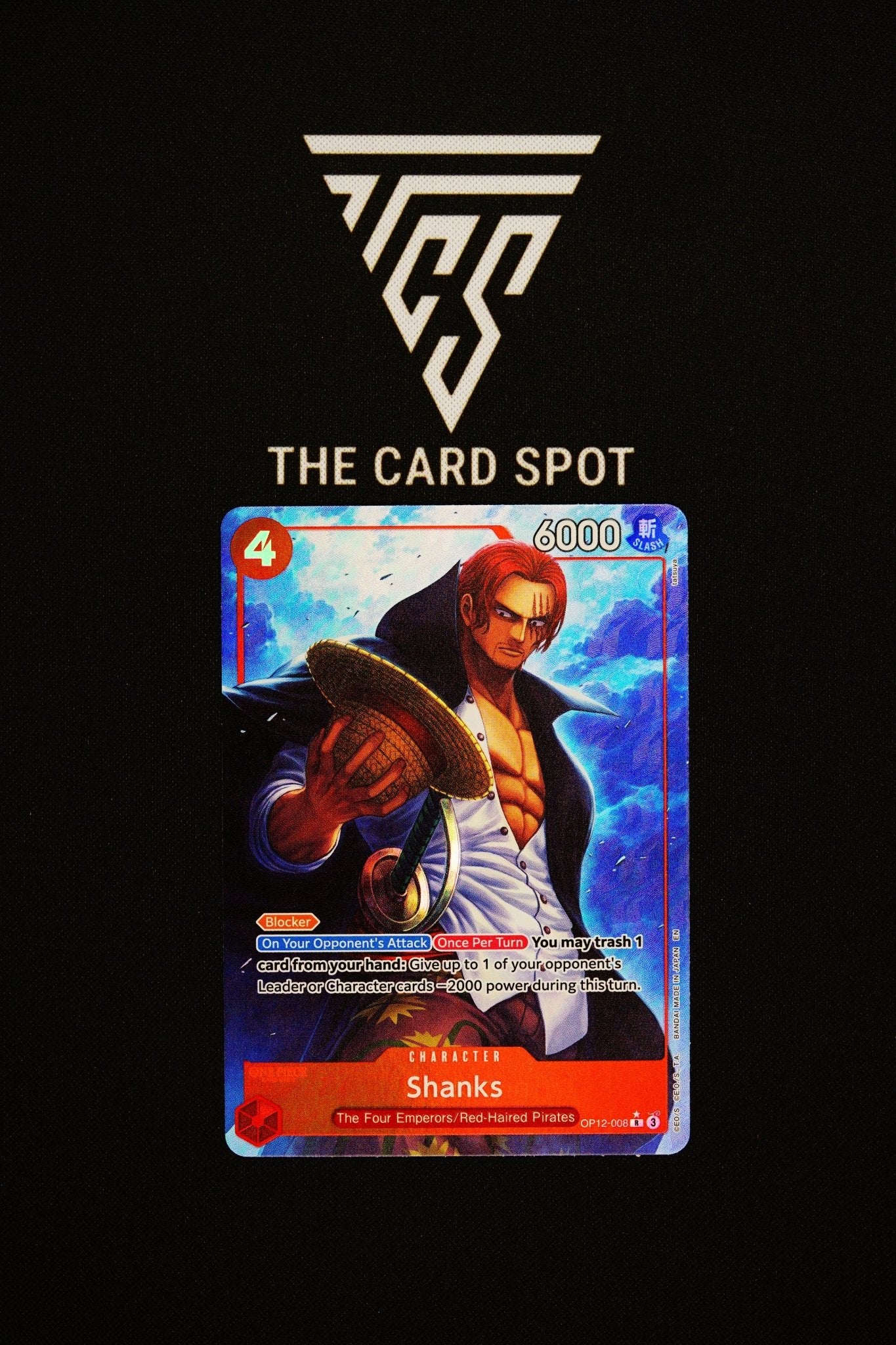 OP12 - 008 Shanks Alt Art - One Piece TCG - THE CARD SPOT PTY LTD.