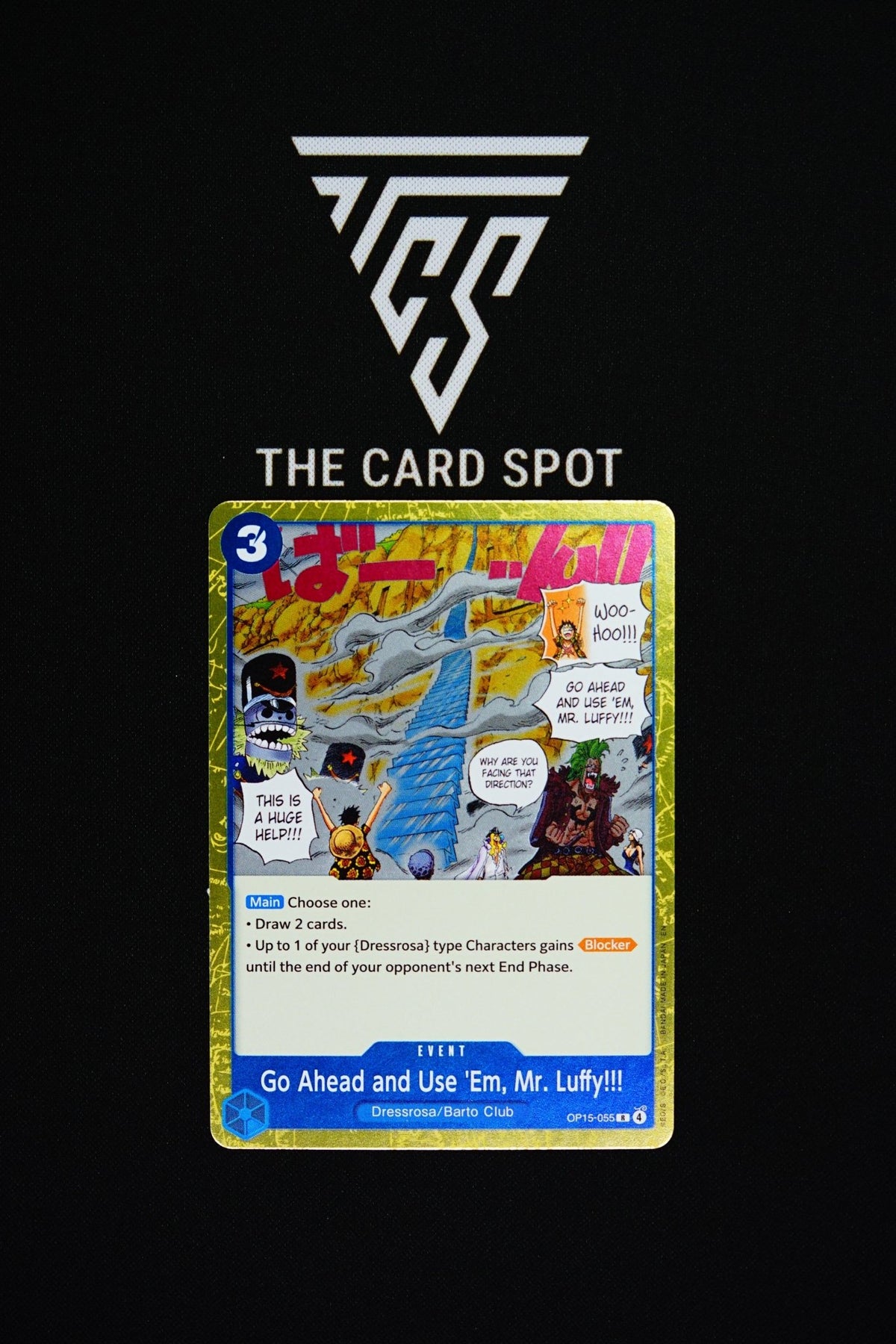 OP15-055 Go Ahead and Use 'Em, Mr. Luffy - Pokemon TCG - THE CARD SPOT PTY LTD.