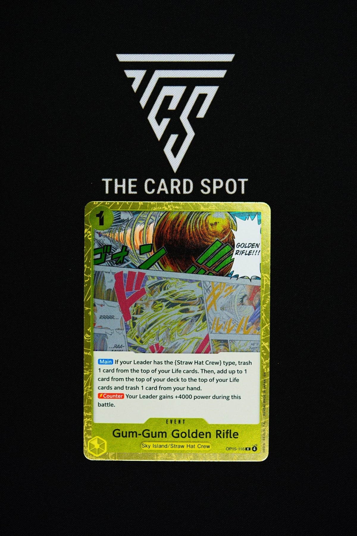 OP15-116 Gum-Gum Golden Rifle - One Piece TCG - THE CARD SPOT PTY LTD.