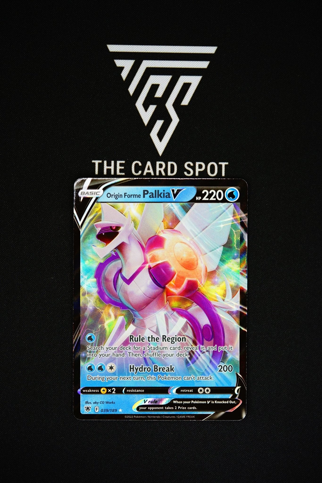 Origin Forme Palkia V (039/189) - Astral Radiance Pokemon - THE CARD SPOT PTY LTD.