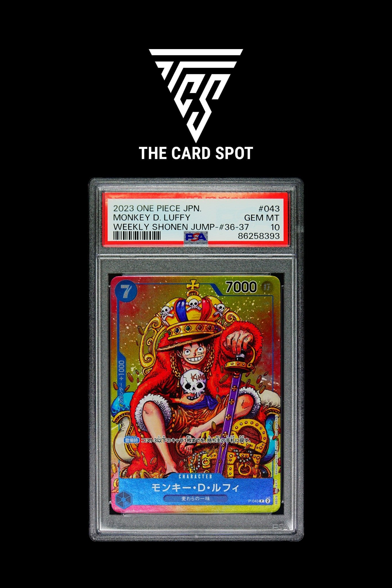 P-043 - Monkey D. Luffy PSA 10 - One Piece TCG – THE CARD SPOT PTY