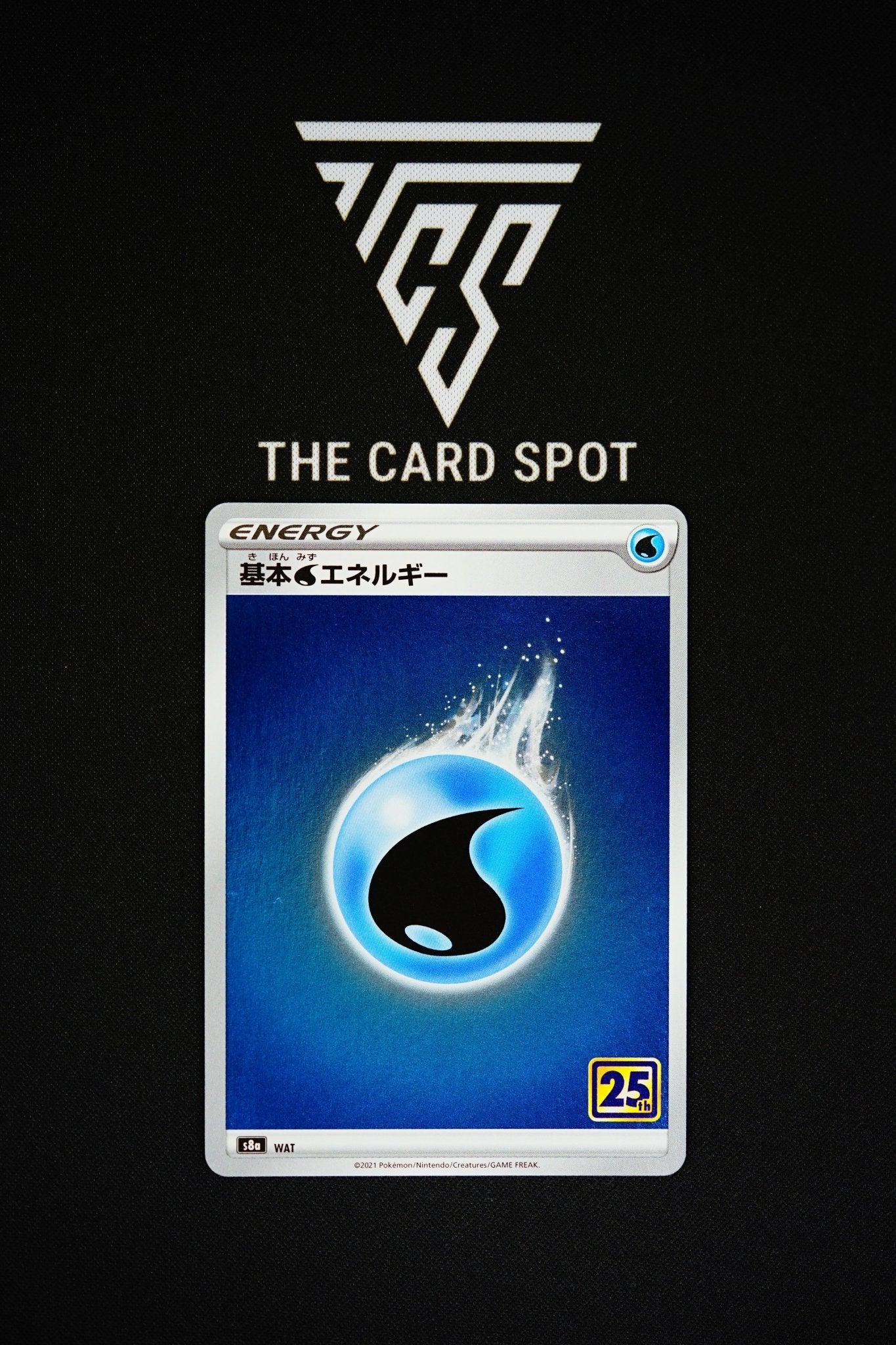 Pokemon Card: Water Energy s8a WAT 25th Anniversary Japanese THE CARD SPOT PTY LTD. Pokemon Card: Water Energy s8a WAT 25th Anniversary Japanese THE CARD SPOT PTY LTD.