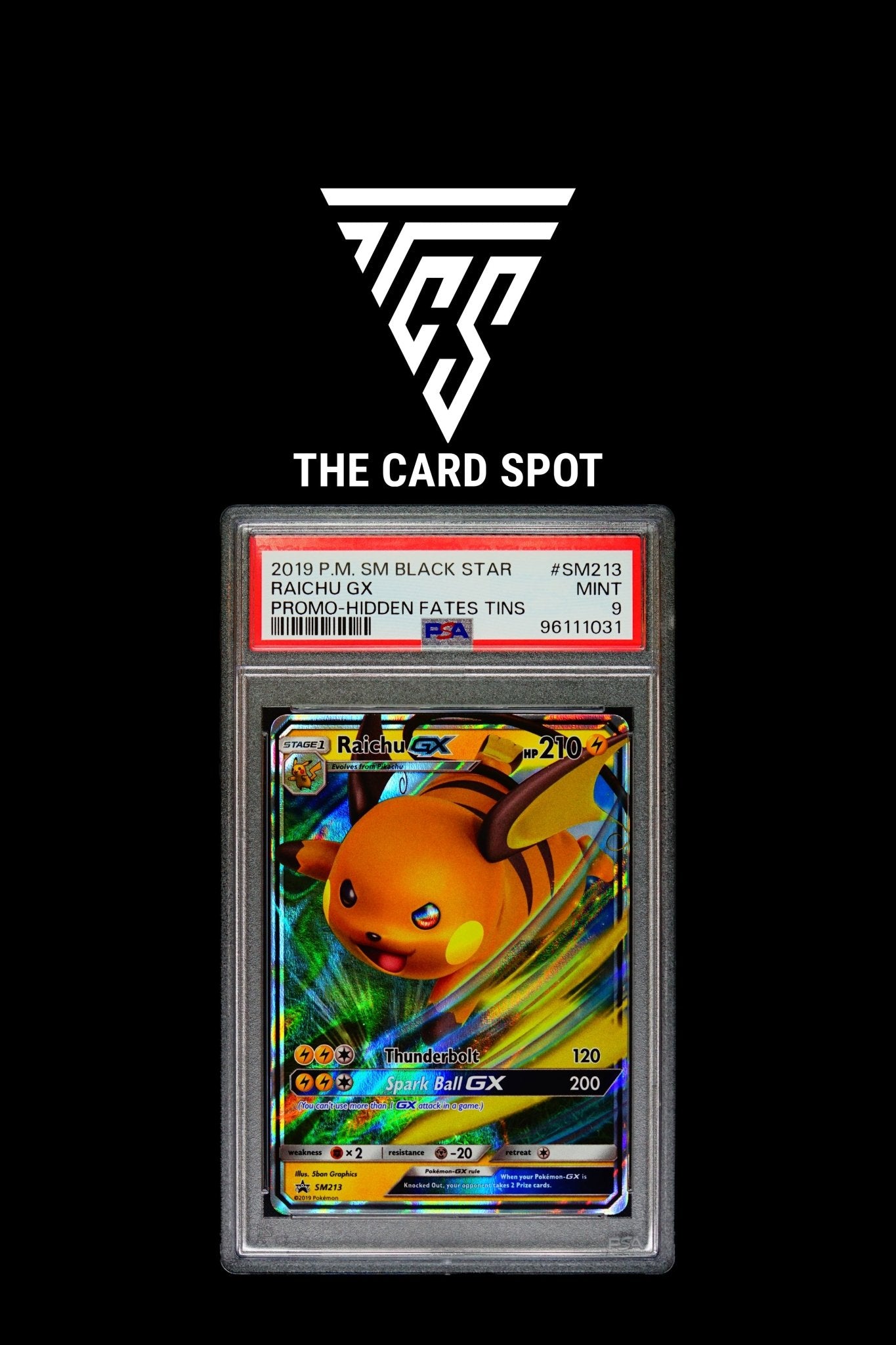 Raichu Promo - Hidden Fates - PSA 10 Pokemon TCG - THE CARD SPOT PTY LTD.