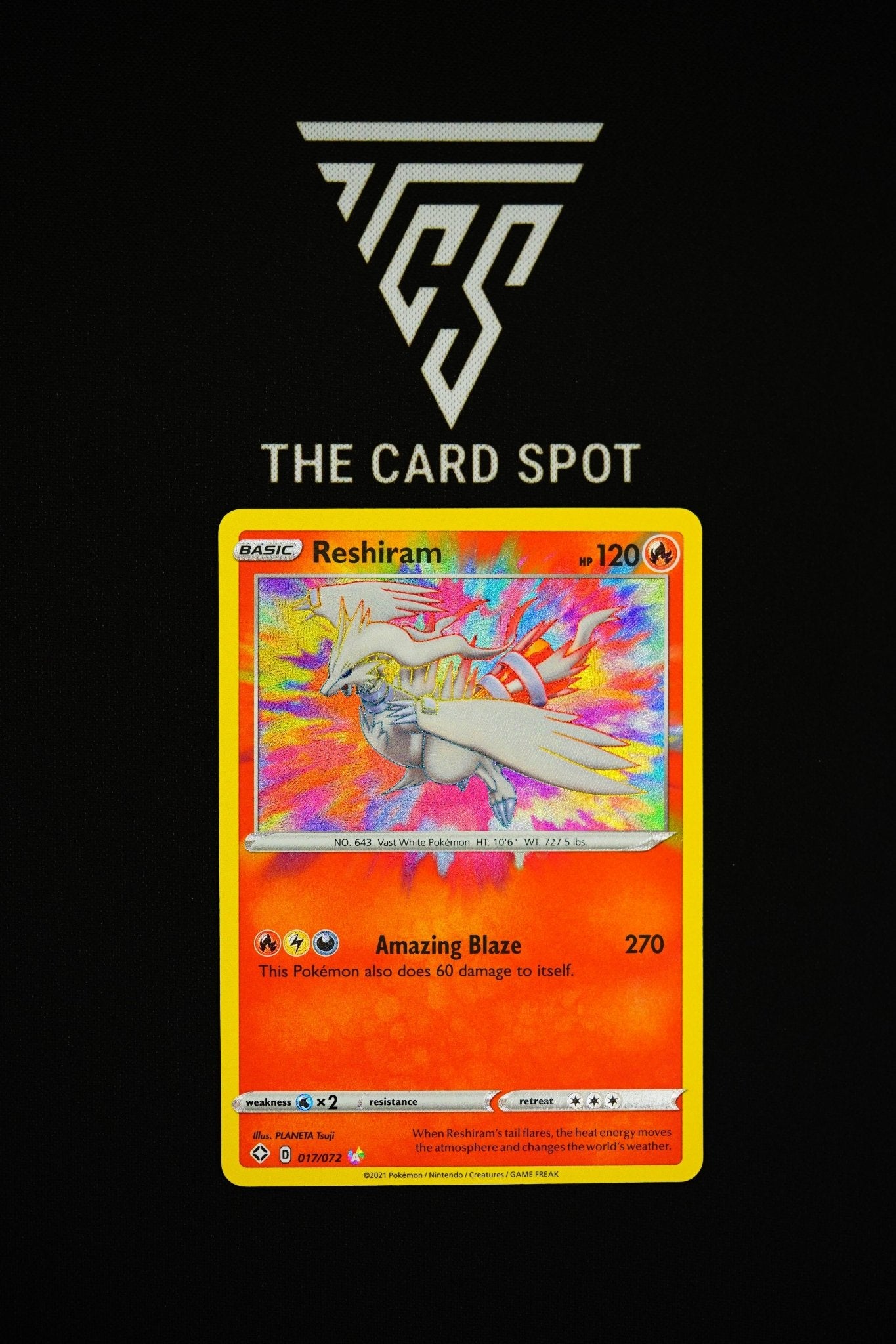 Reshiram (017/072) - Shining Fates Pokemon THE CARD SPOT PTY LTD. Reshiram (017/072) - Shining Fates Pokemon THE CARD SPOT PTY LTD.