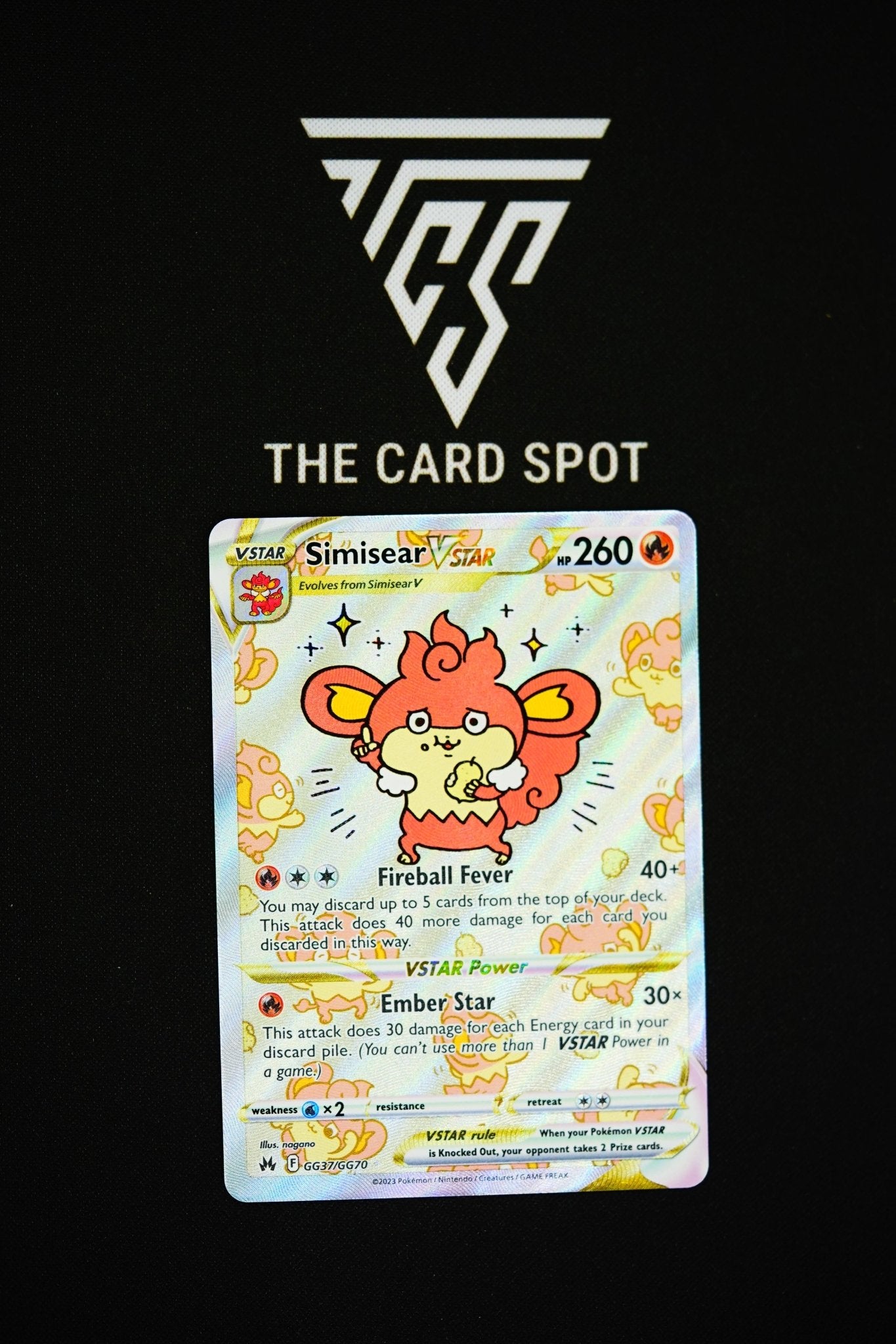 Simisear VSTAR #GG37/GG70 - Pokemon TCG THE CARD SPOT PTY LTD. Simisear VSTAR #GG37/GG70 - Pokemon TCG THE CARD SPOT PTY LTD.